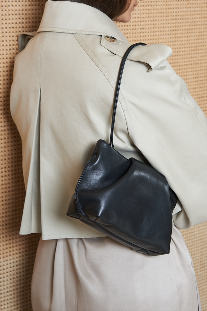 Fold Clutch Mini in Smooth Black