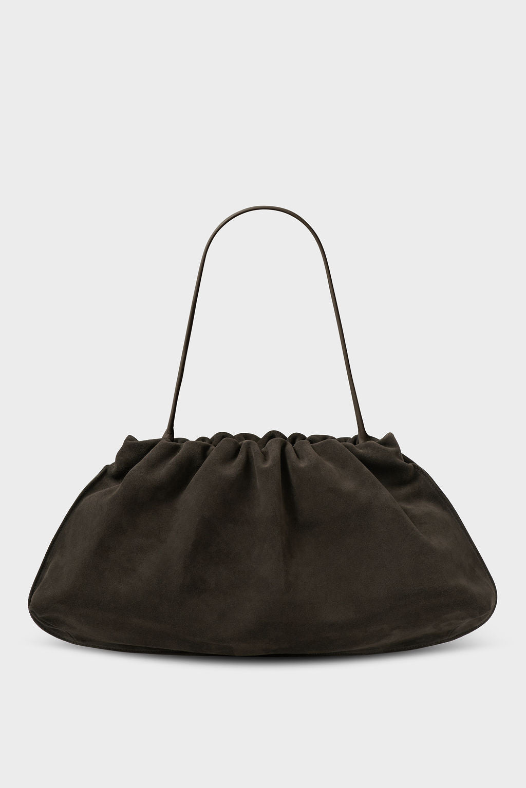 Suede Cloud Bag in Brown