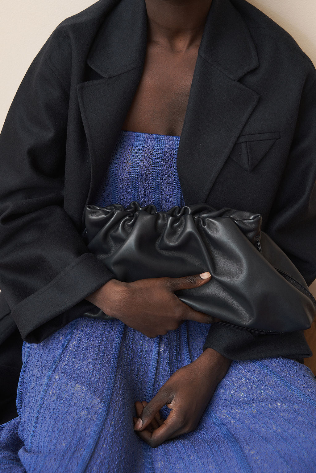 Cloud Bag in Smooth Black