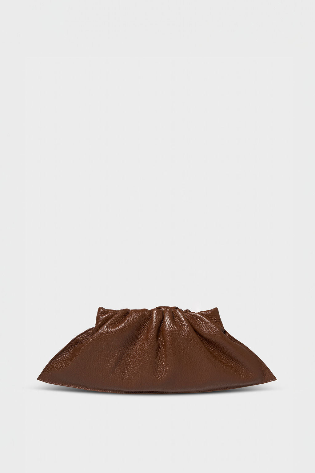 Mini Cloud Clutch in Grain Brown