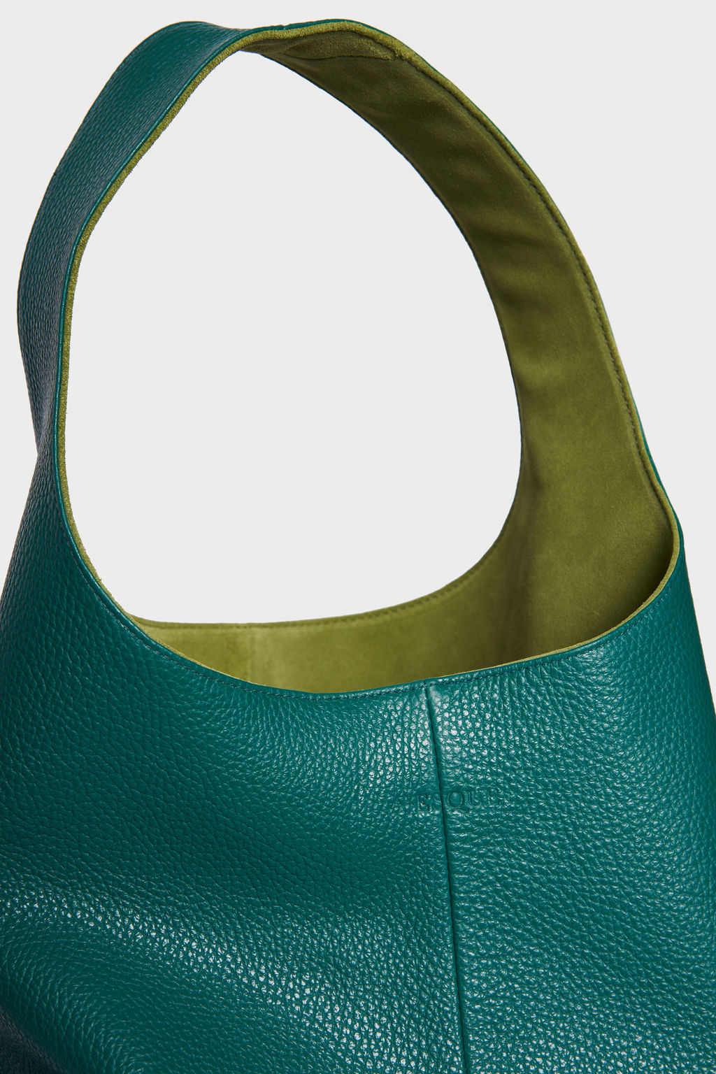 Large Reversible Lightning Sack in Suede Matcha