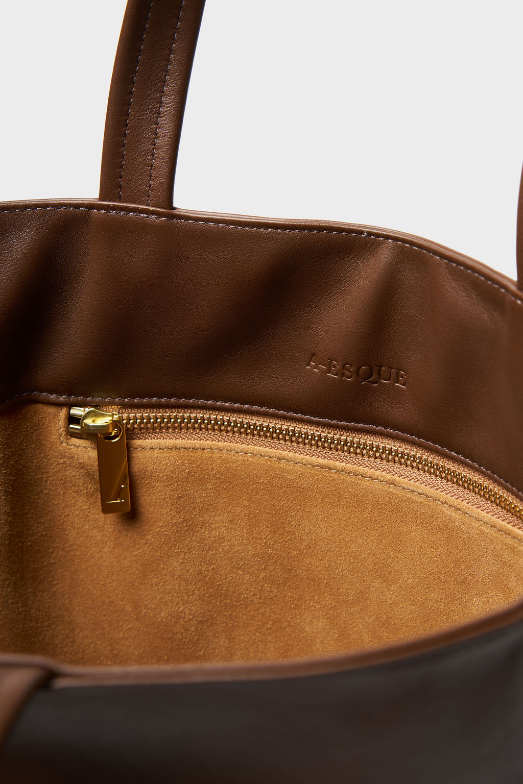 Tall Simple Tote in Smooth Chestnut