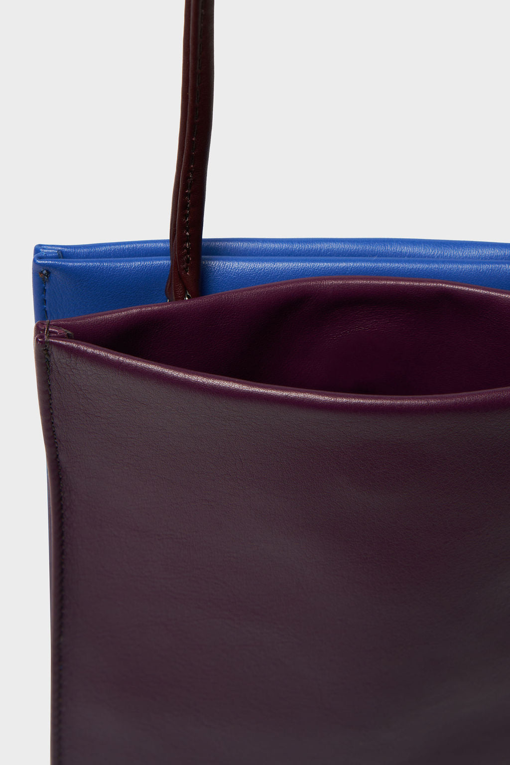 Flat Bag in Cobalt Blue and Purple