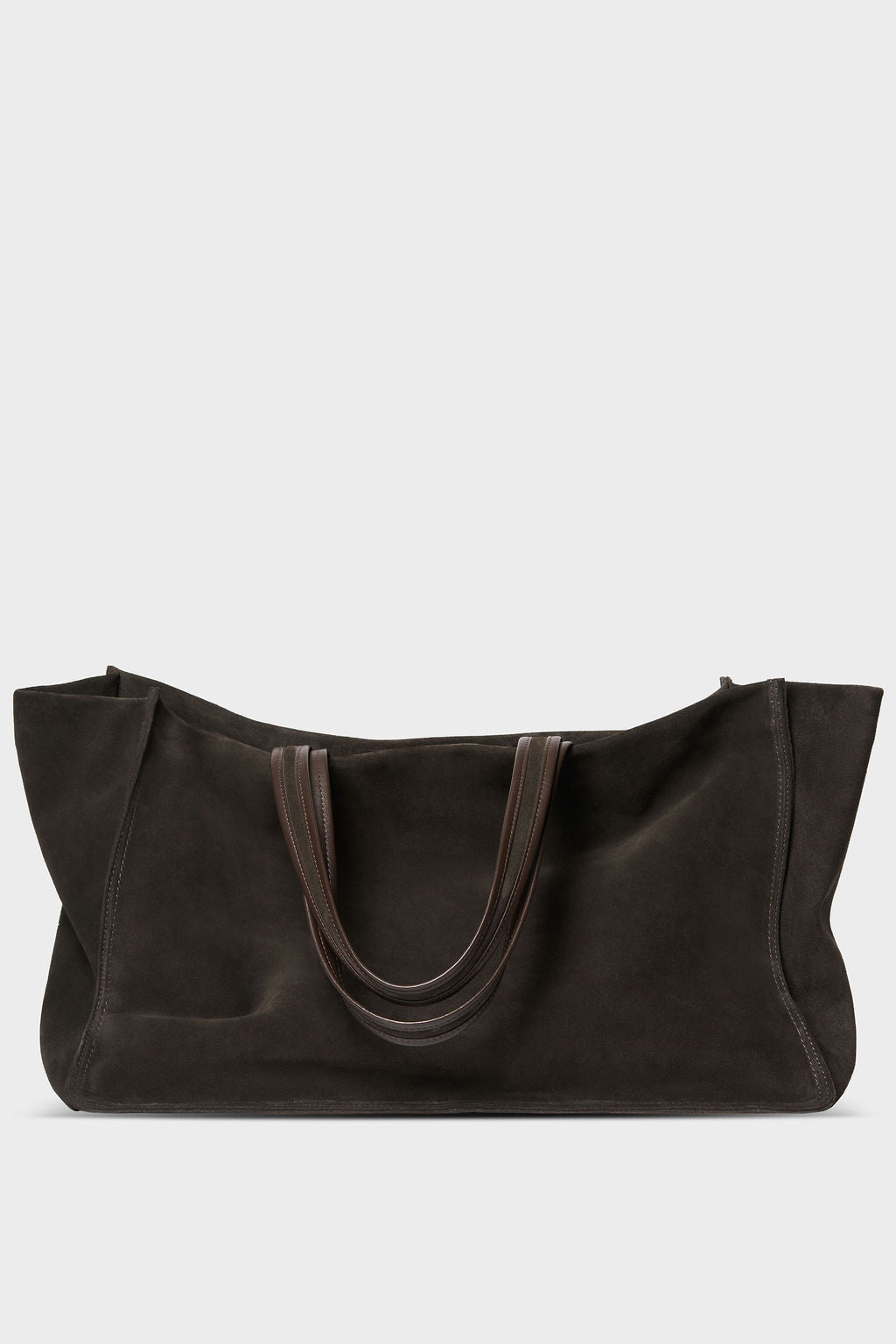 Deluxe Suede Tote in Brown