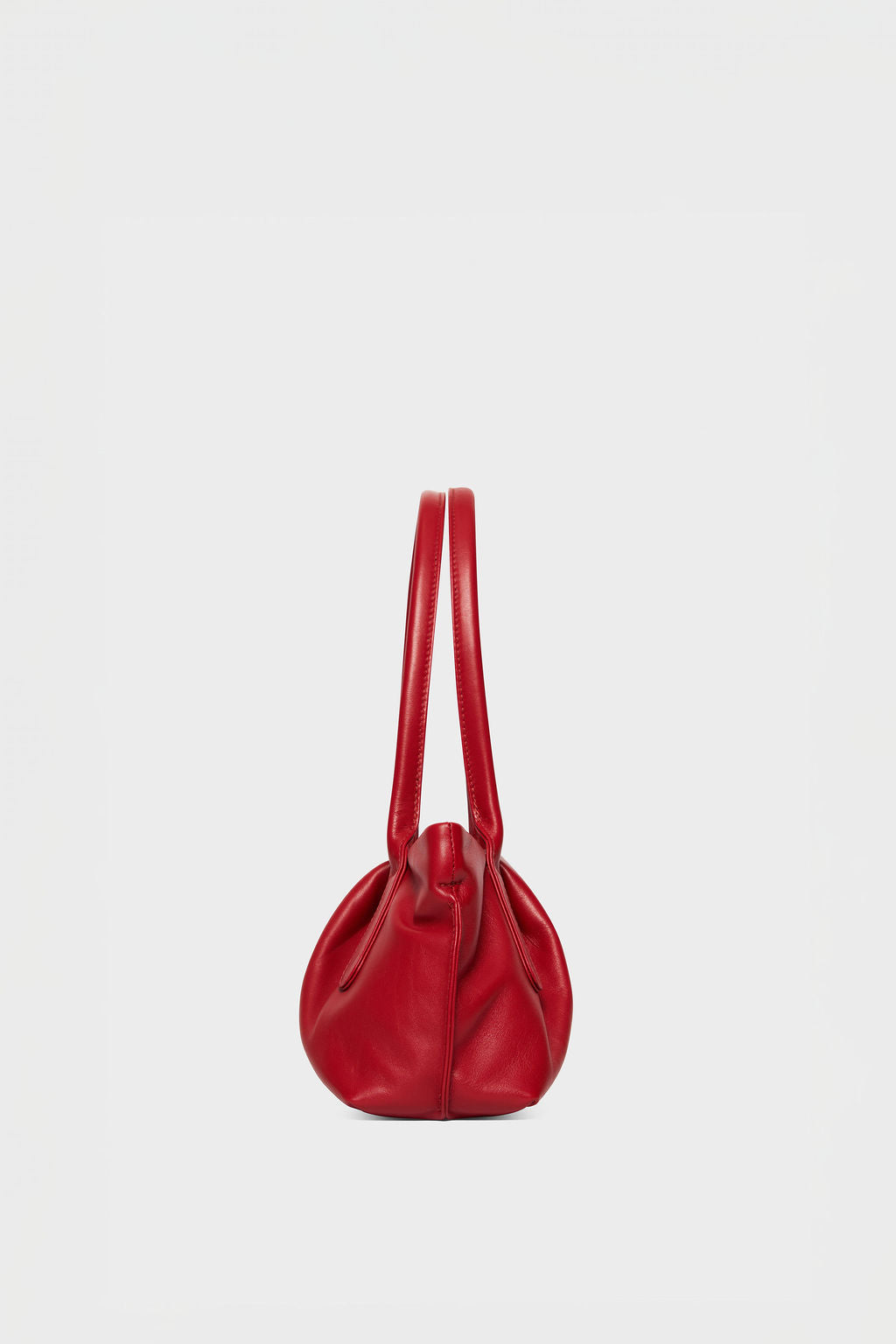 Fold Shoulder Bag in Smooth Red