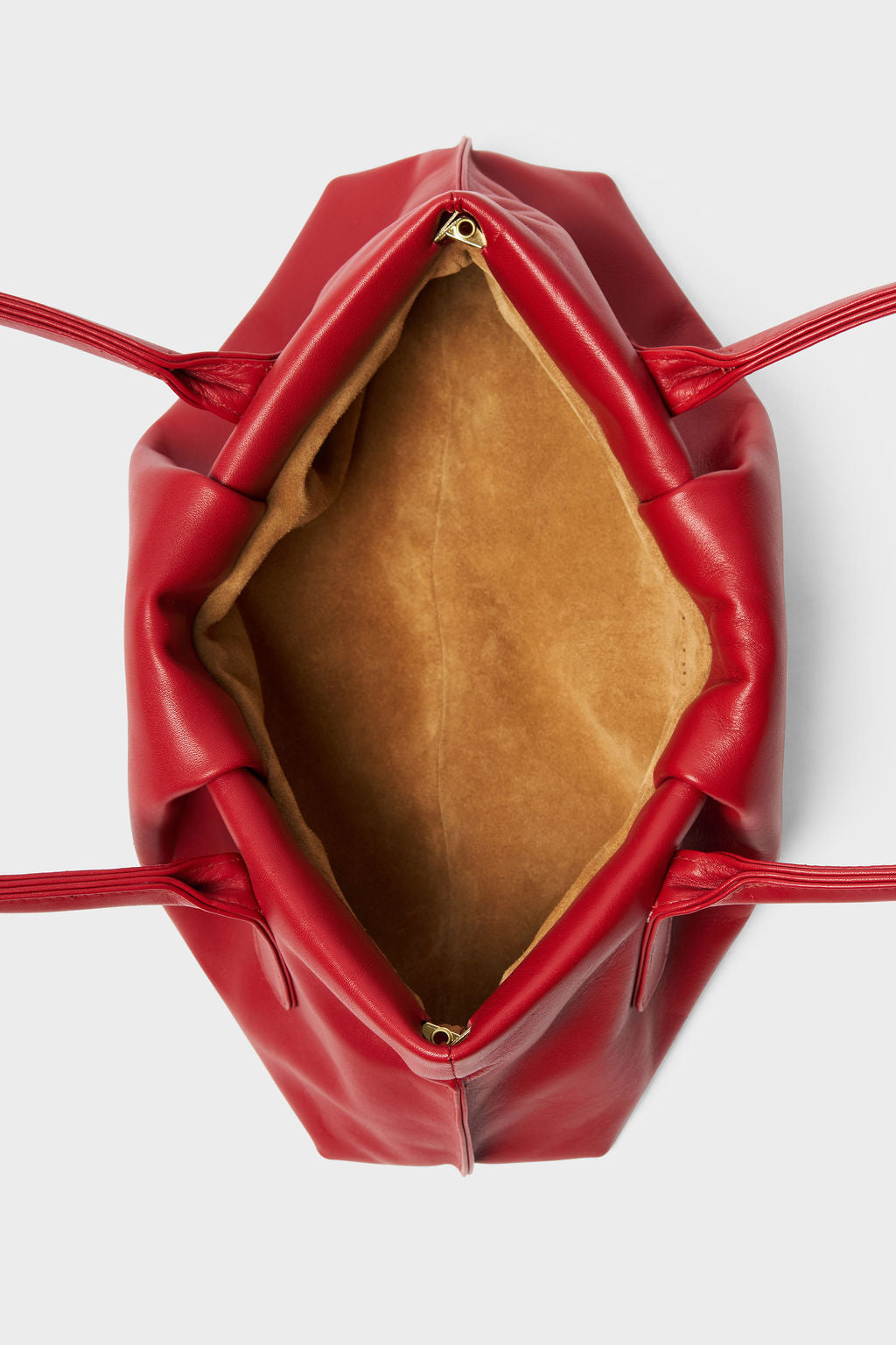 Fold Shoulder Bag in Smooth Red