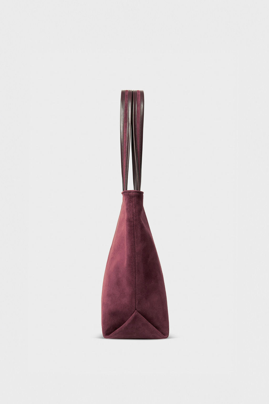 Simple Fold Tote in Suede Plum