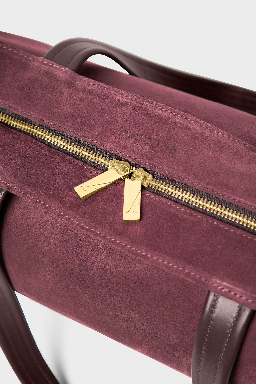 Simple Fold Tote in Suede Plum