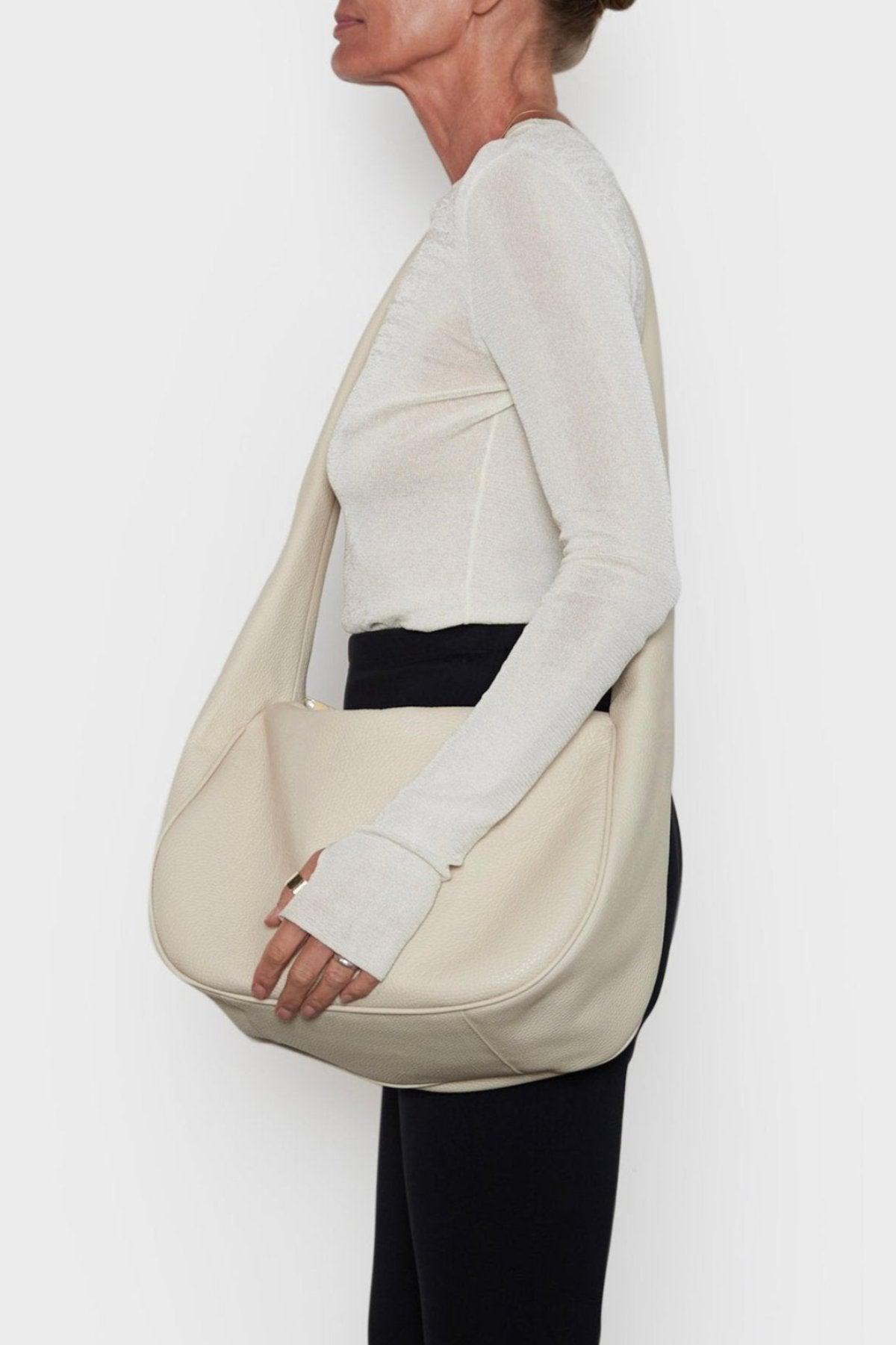 Halo Day Crossbody Bag in White Wash