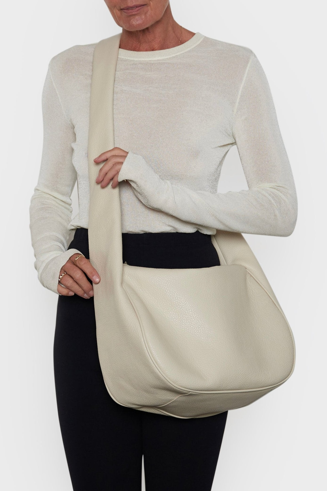 Halo Day Crossbody Bag in White Wash