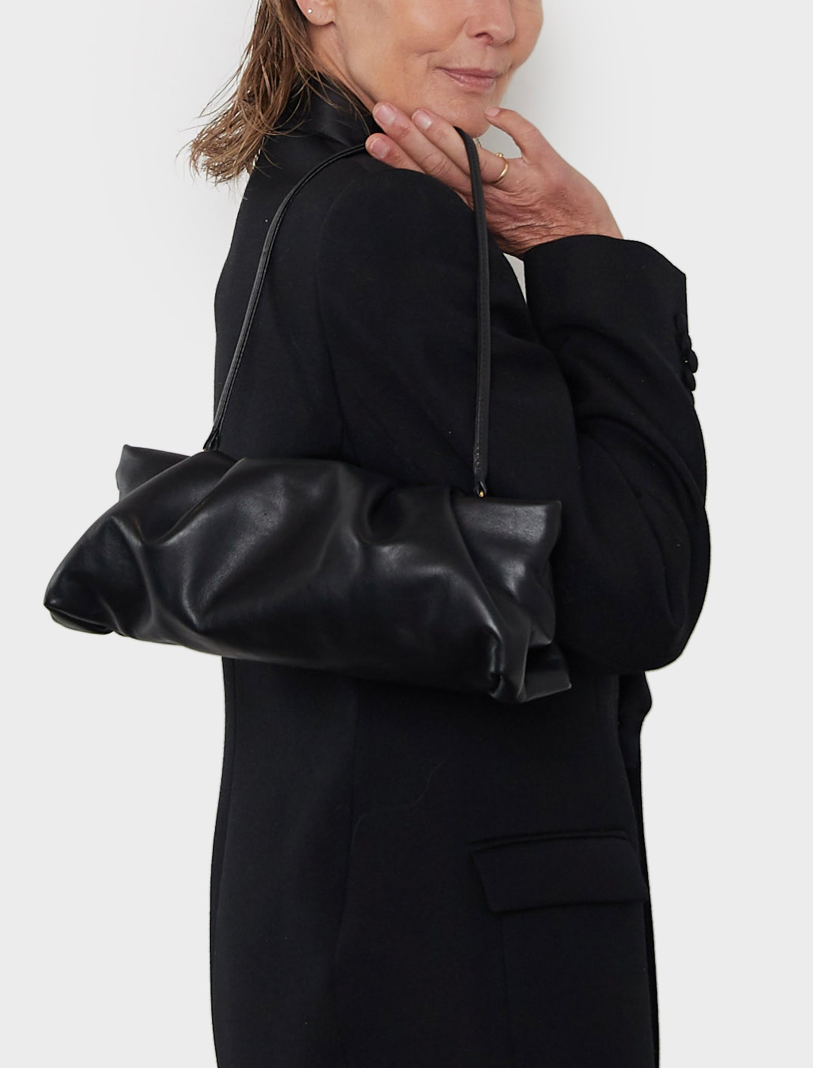 Fold Clutch Smooth Black