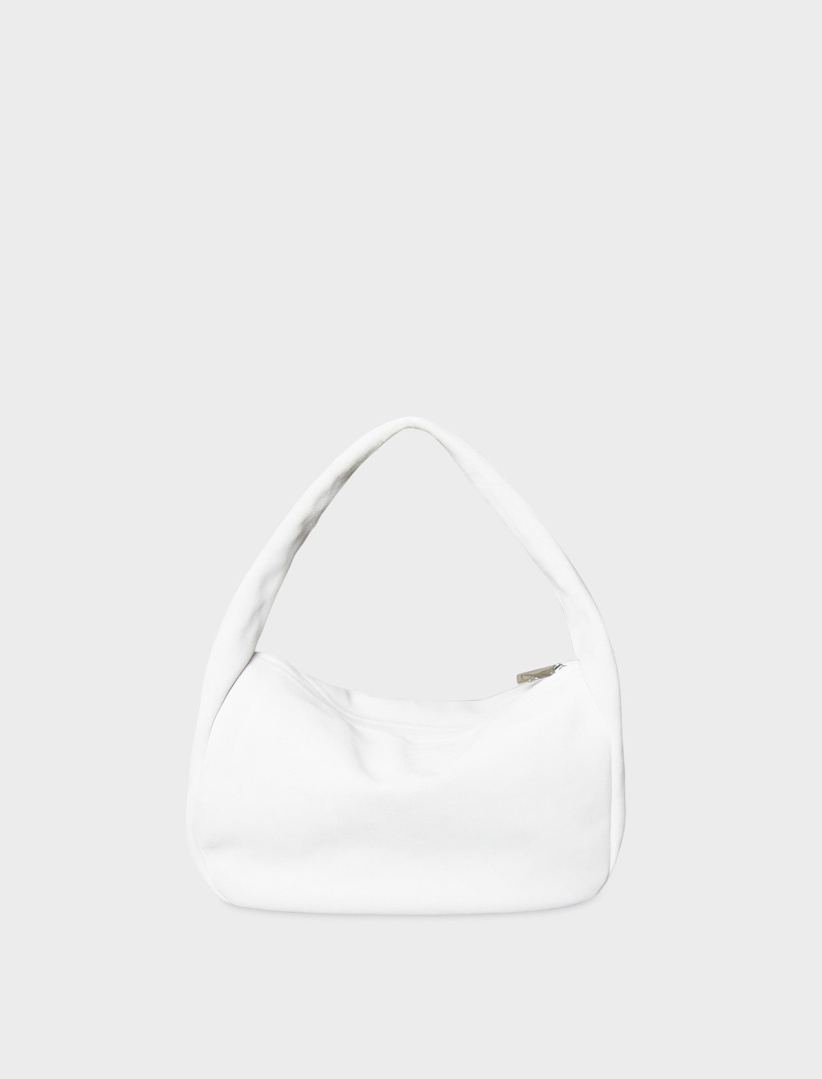 Halo Day Suede White Shoulder Bag AESQUE