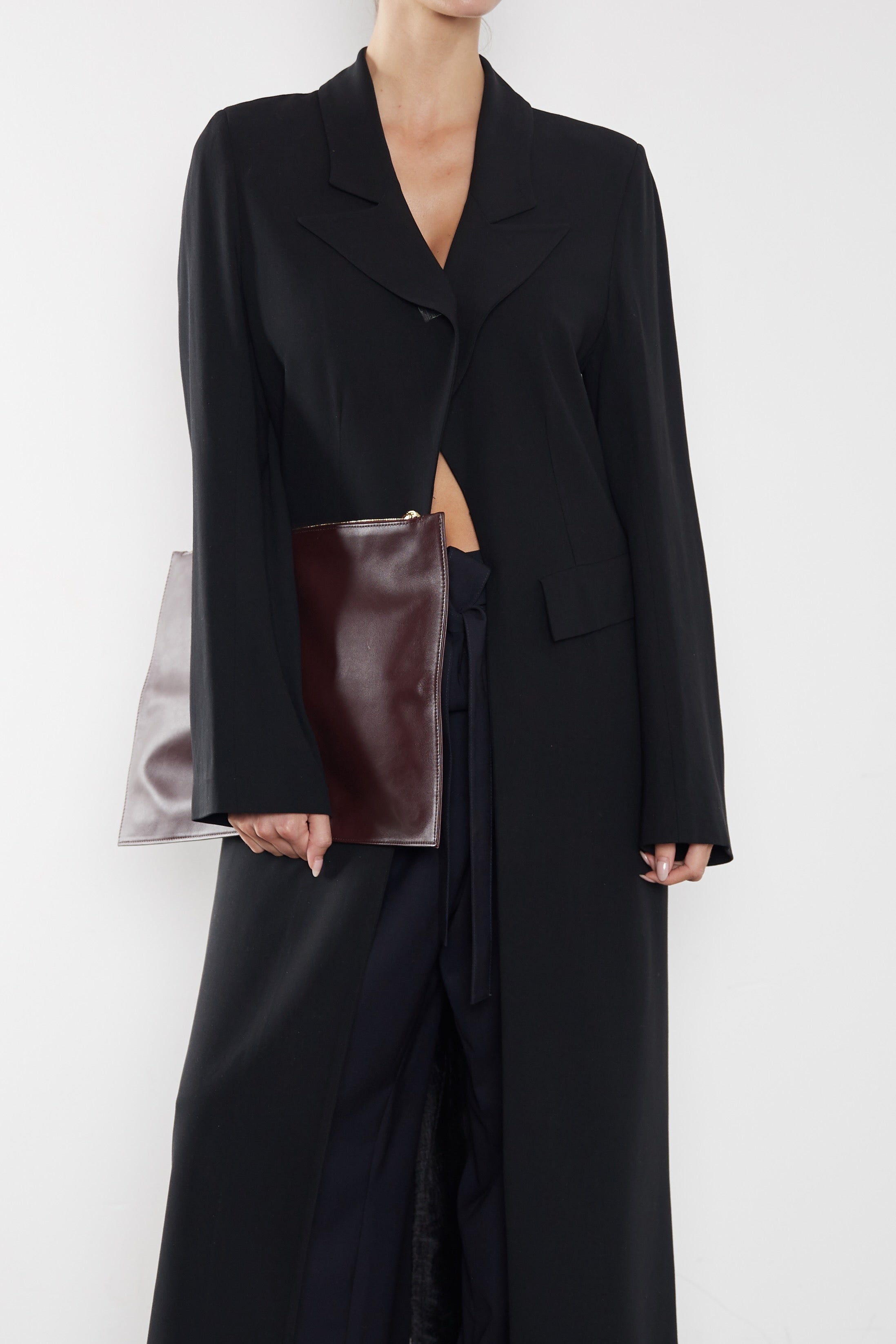 Laptop Sleeve in Smooth Burgundy