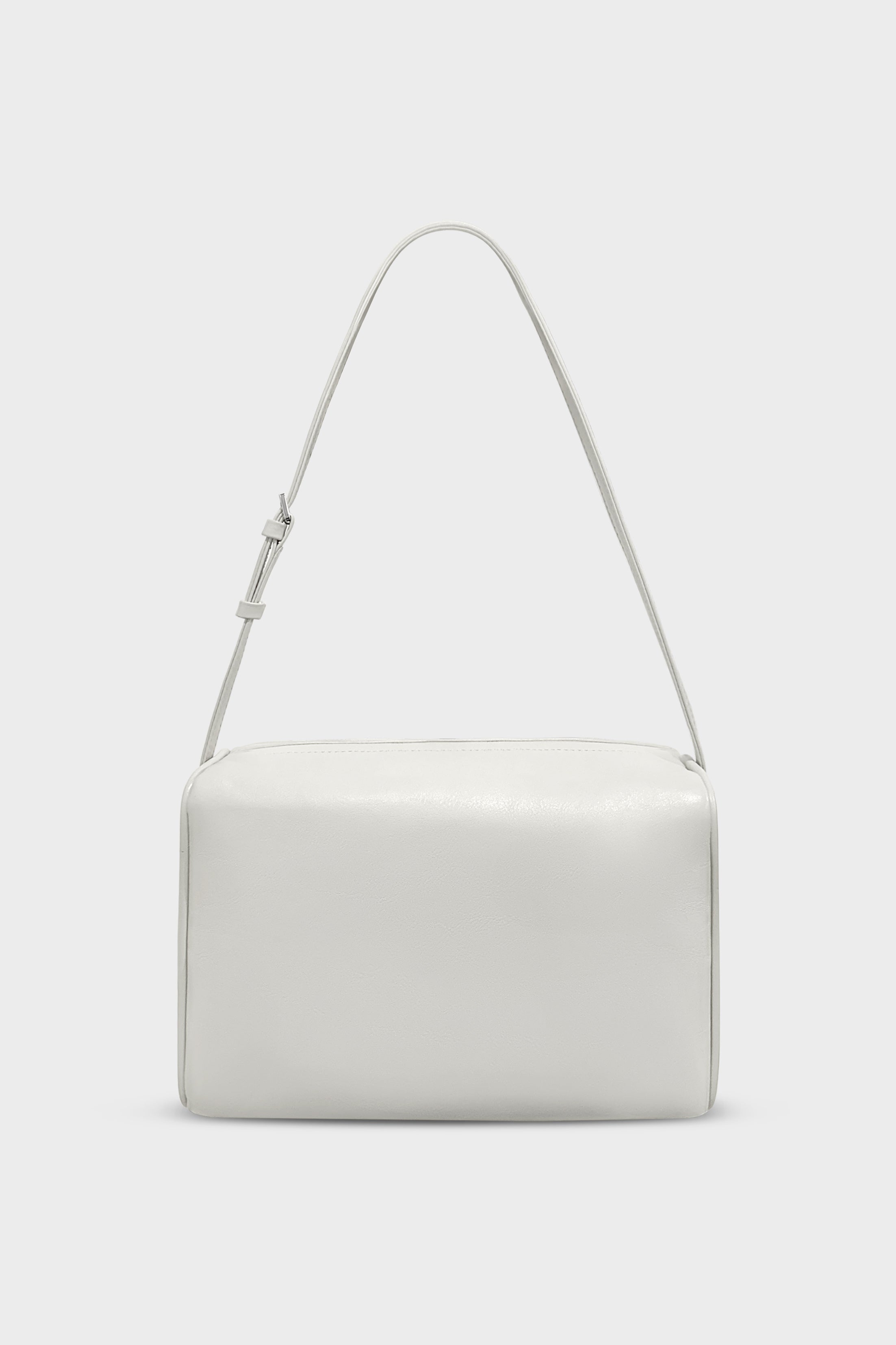 Barrel Shoulder Bag Smooth Off White