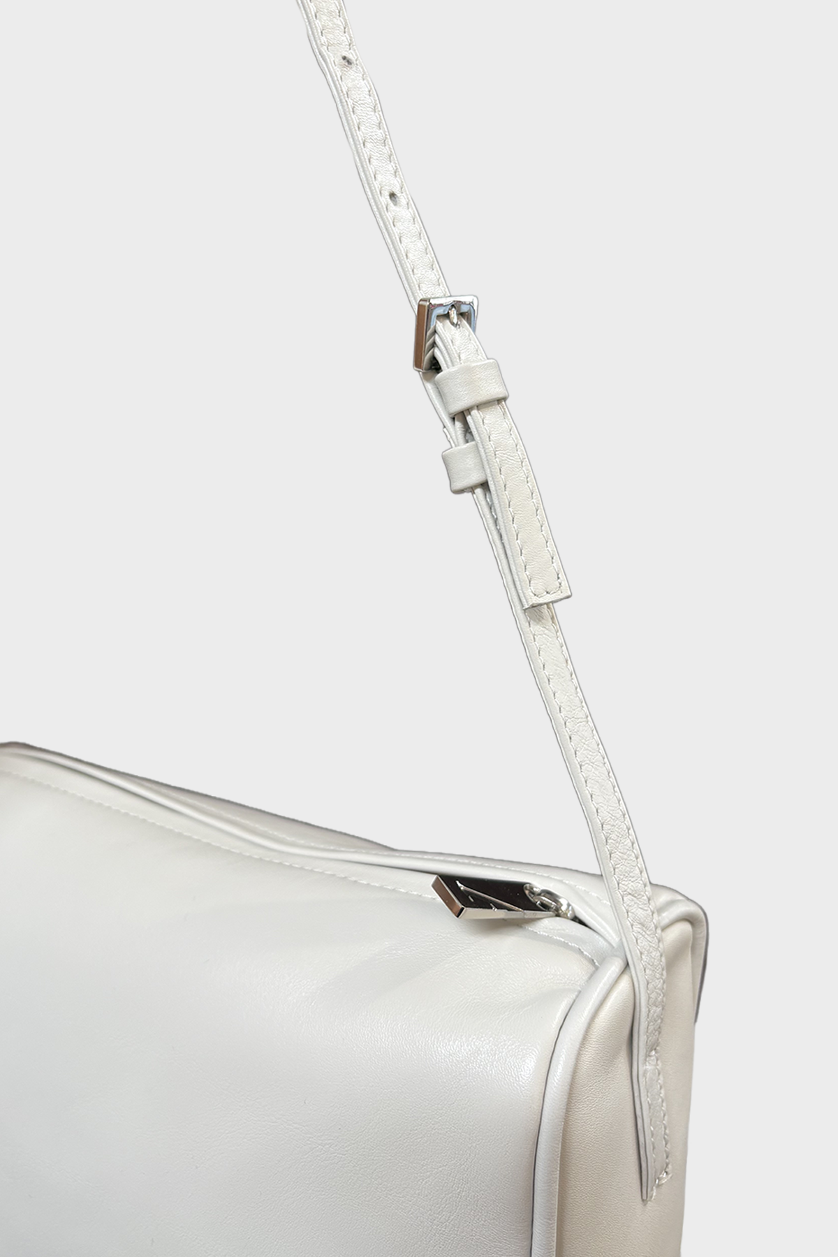 Barrel Shoulder Bag Smooth Off White