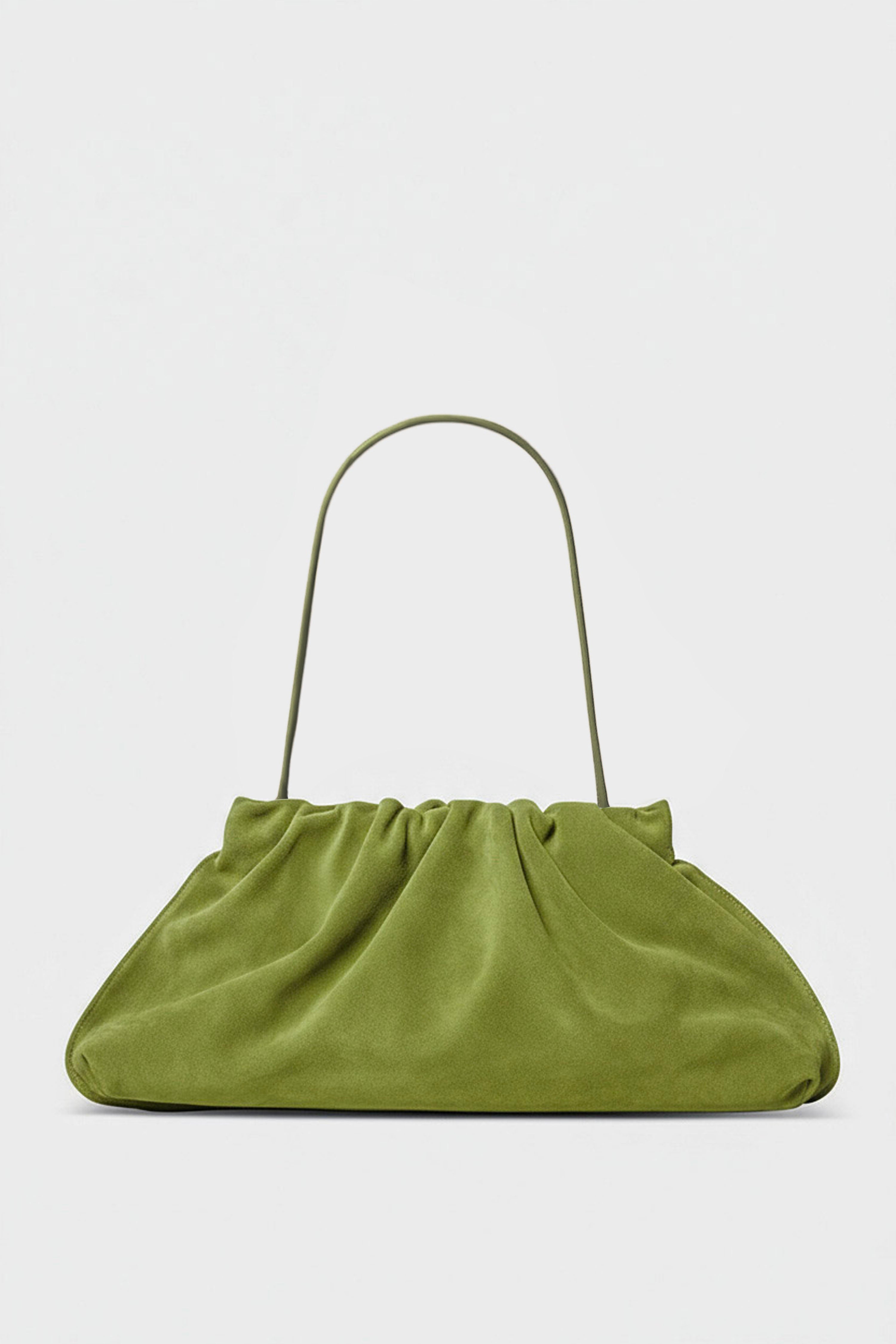 Suede Cloud Bag in Matcha