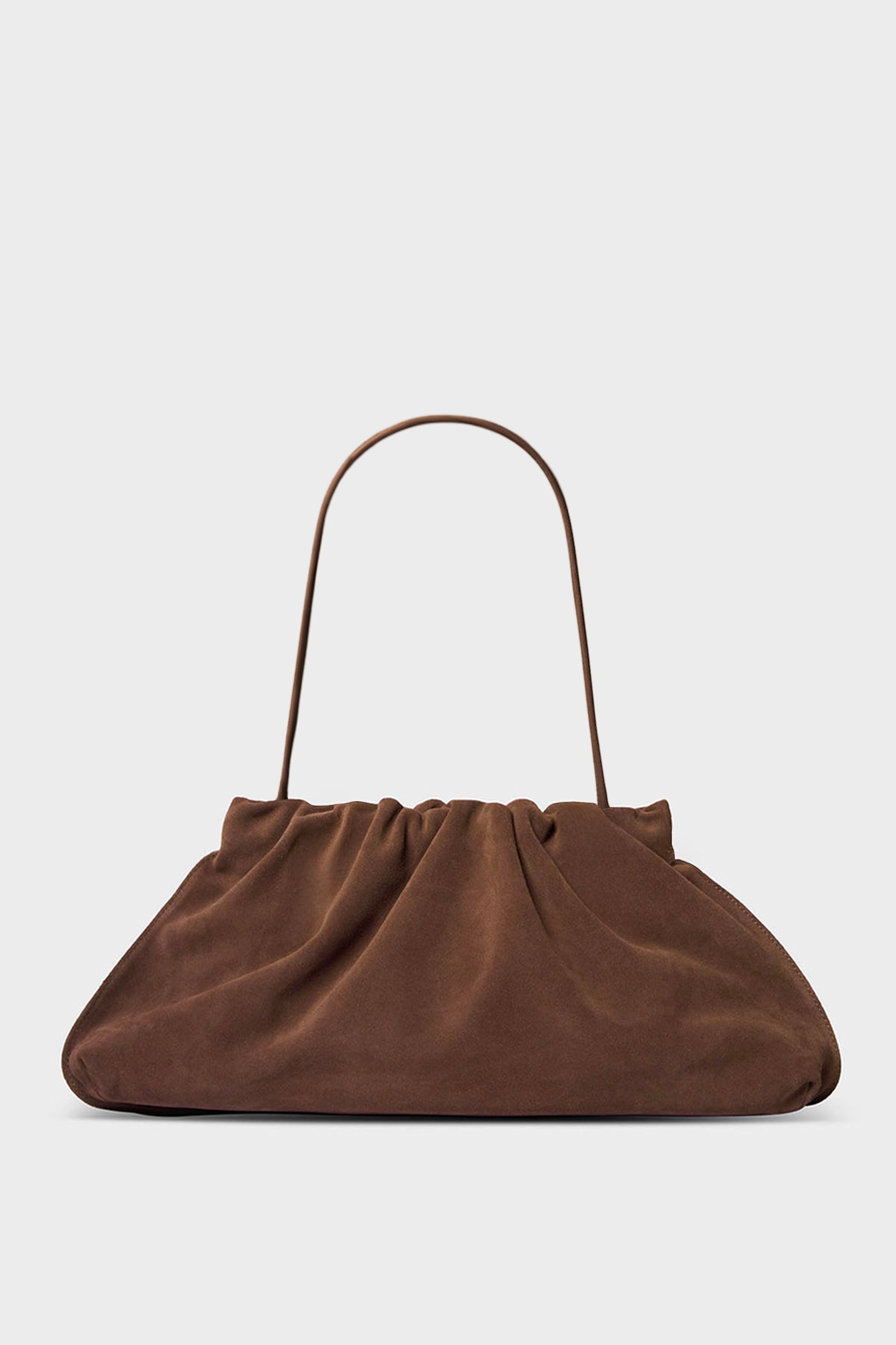 Suede Cloud Bag in Chestnut