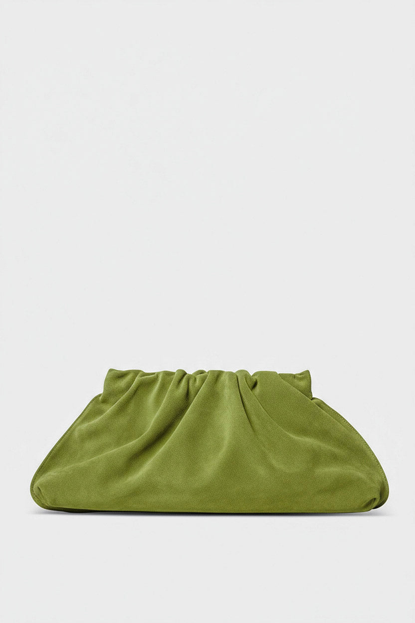 Suede Cloud Bag in Matcha