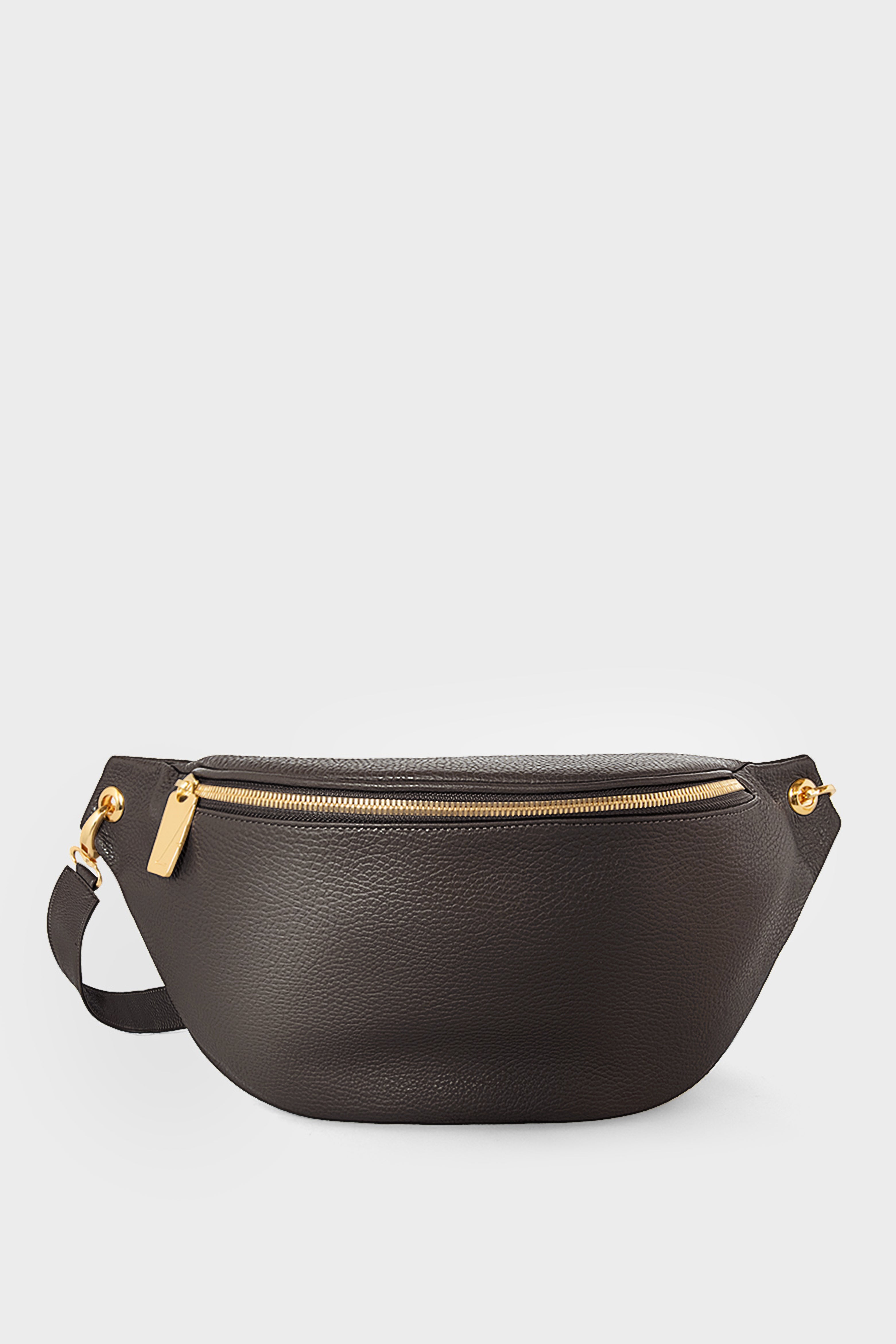 Creators Crescent Bum Bag in Grain Dark Brown