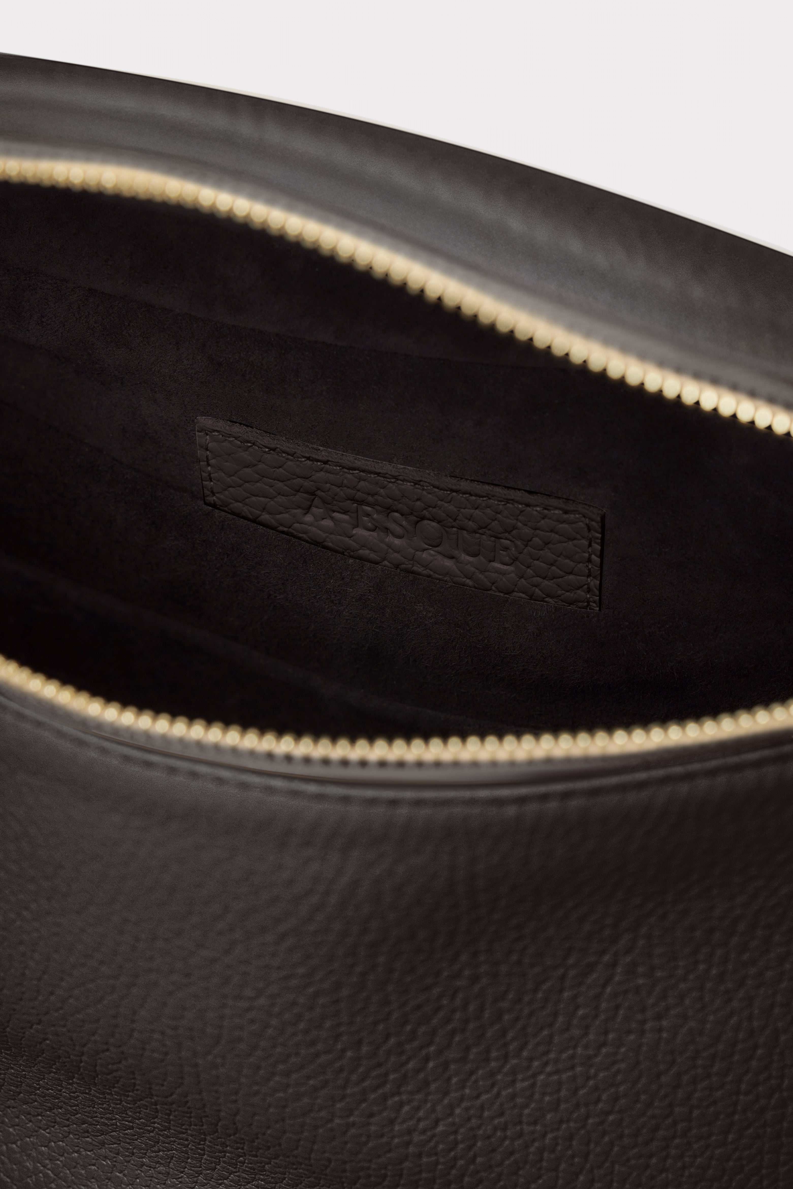 Creators Crescent Bum Bag in Grain Dark Brown