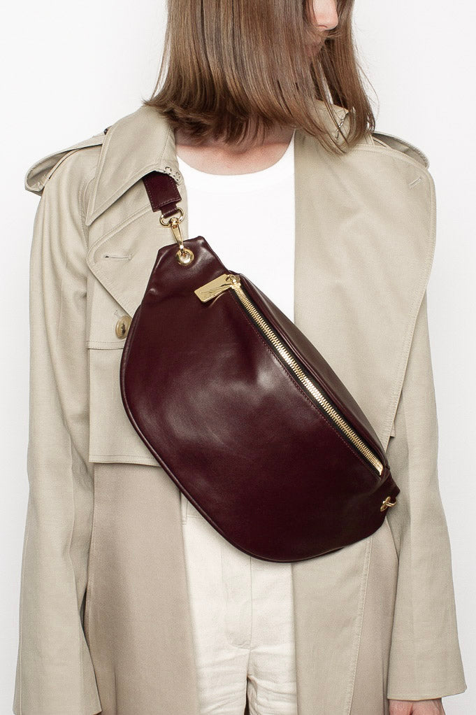 Creators Crescent Bum Bag in Smooth Burgundy
