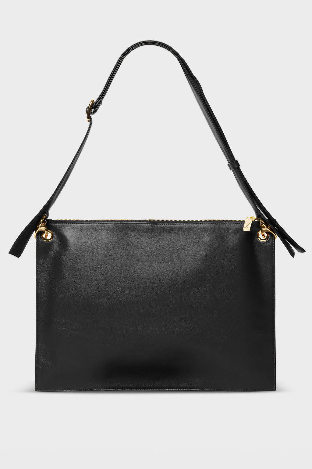 Crossbody Laptop Sleeve in Smooth Black