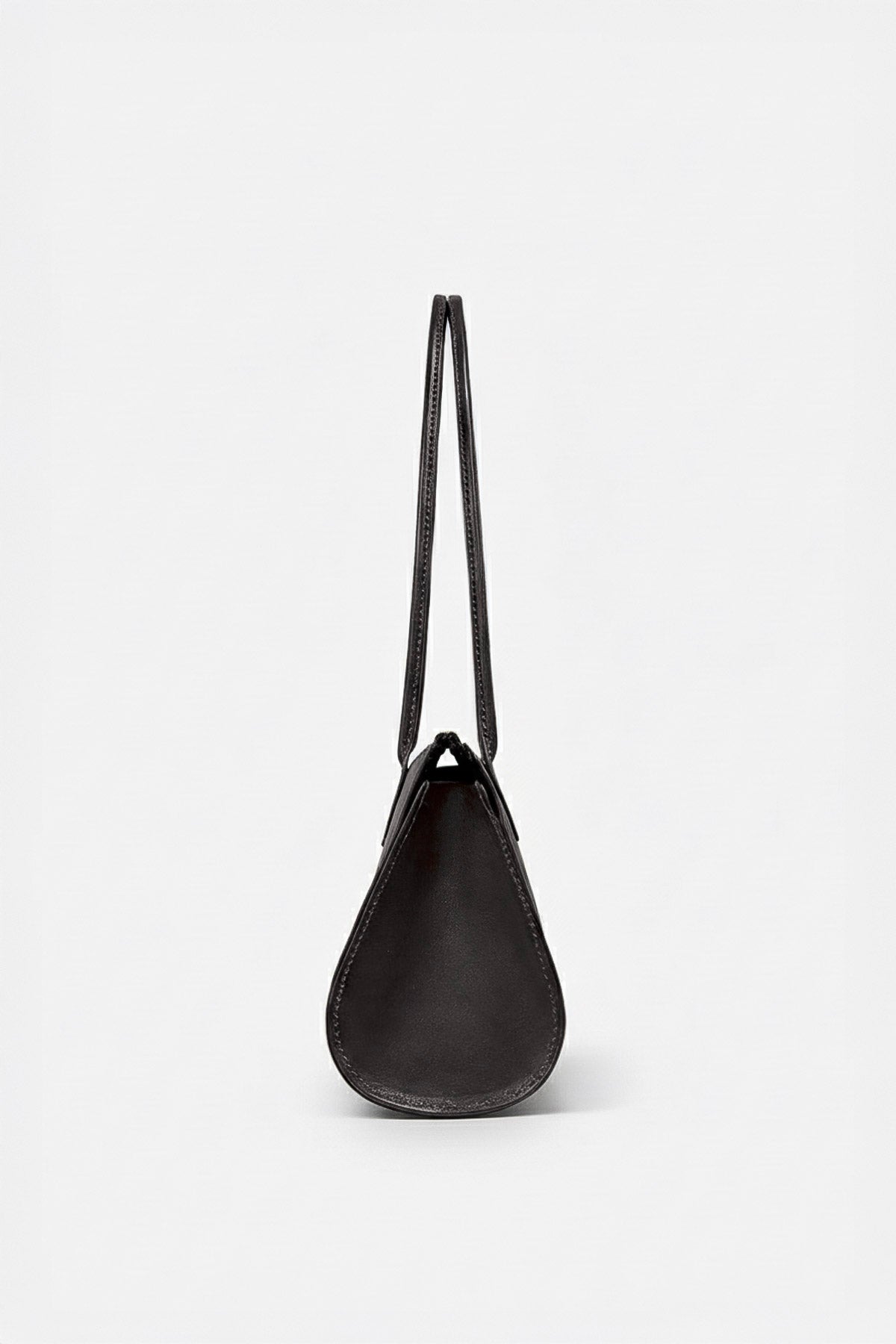 Cylinder Shoulder Bag in Smooth Black