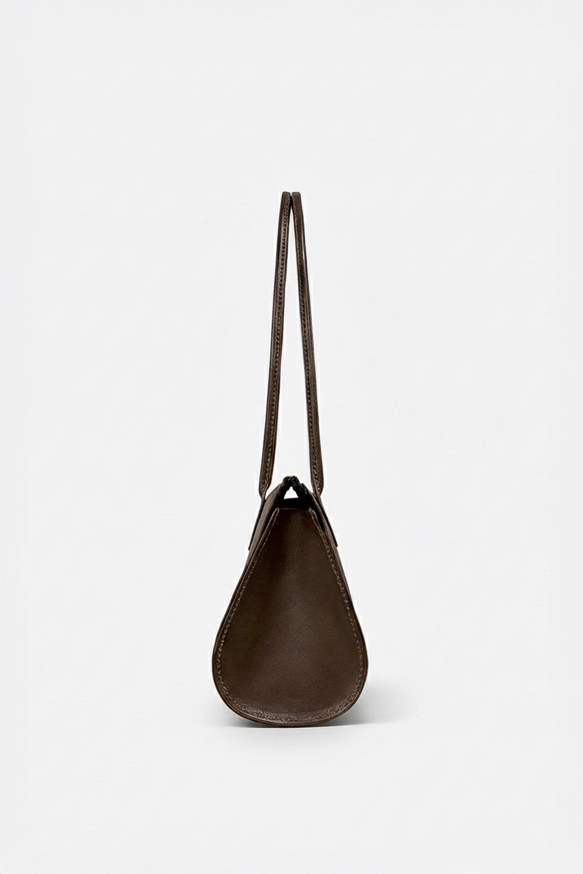 Cylinder Shoulder Bag in Smooth Dark Brown