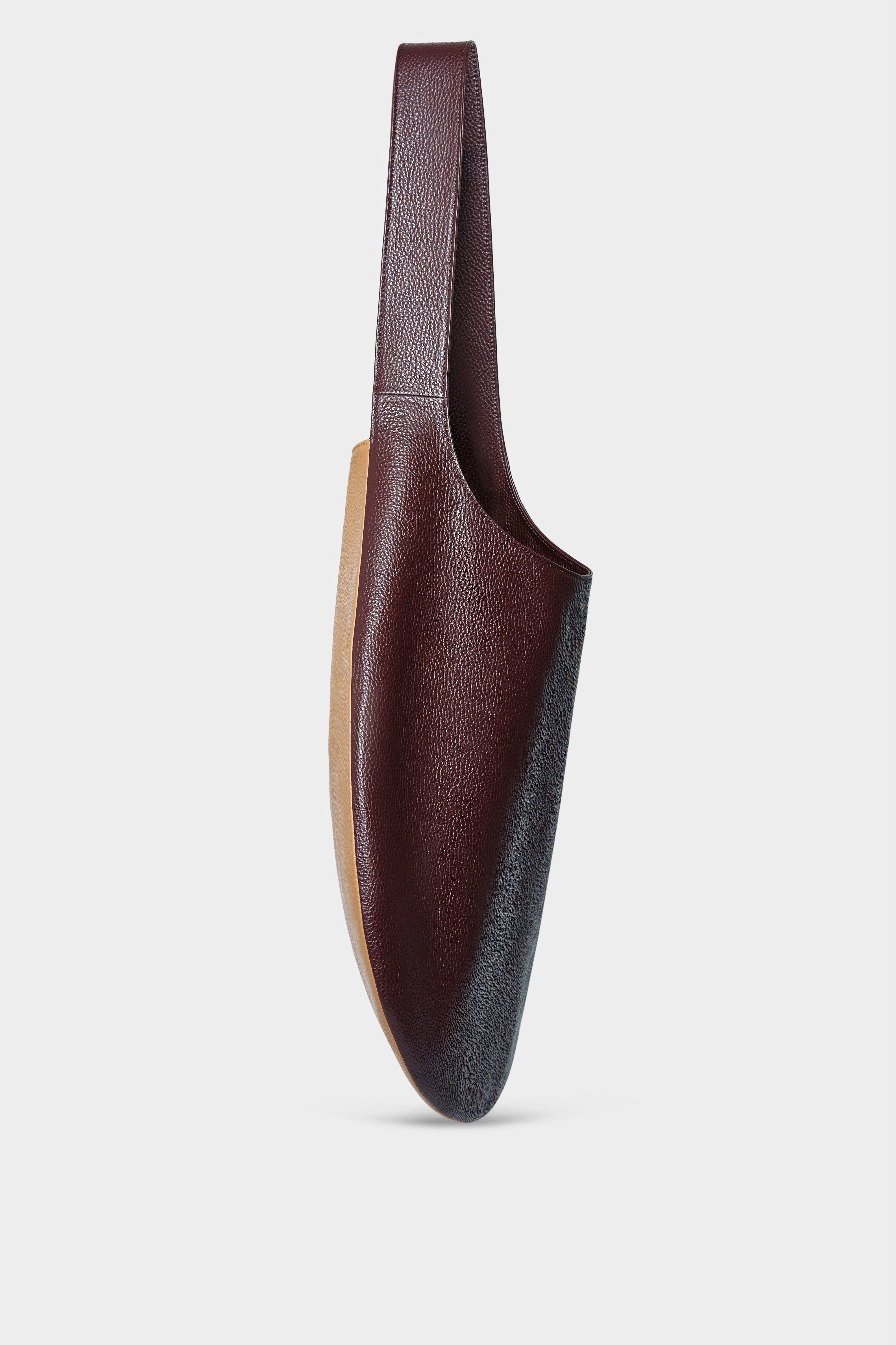 One Hobo Bag in Grain Burgundy/Beige