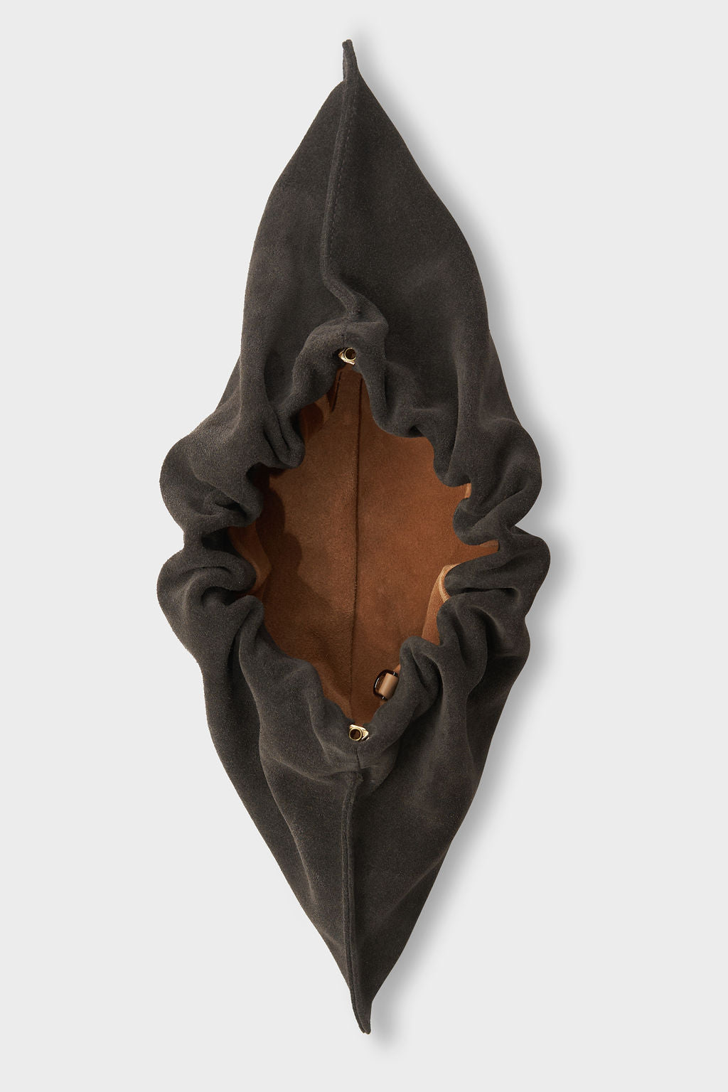 Mini Cloud Clutch in Suede Brown