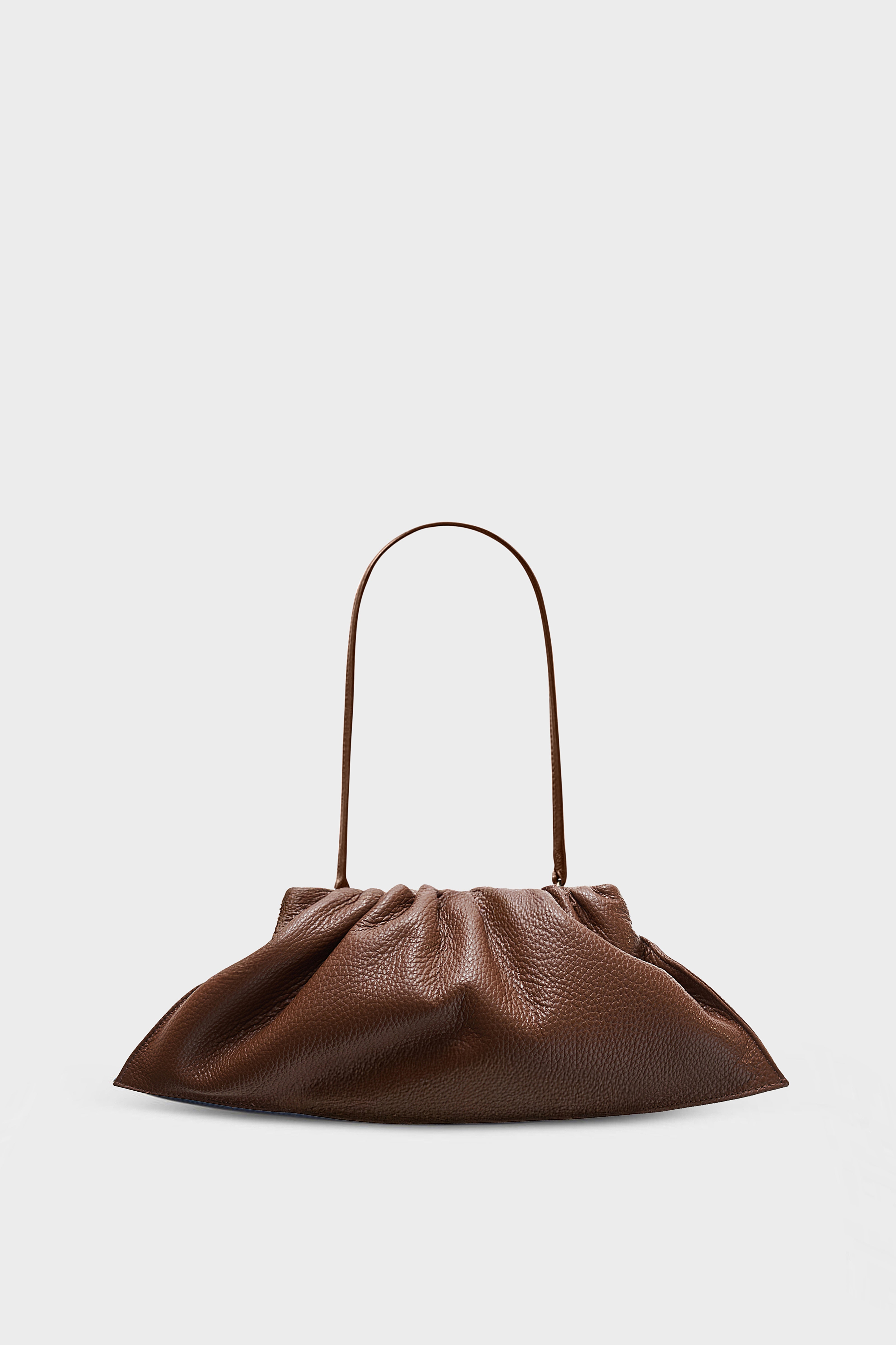 Mini Cloud Clutch in Grain Brown