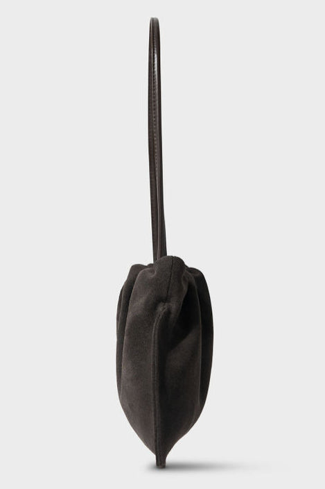 Mini Cloud Clutch in Suede Brown