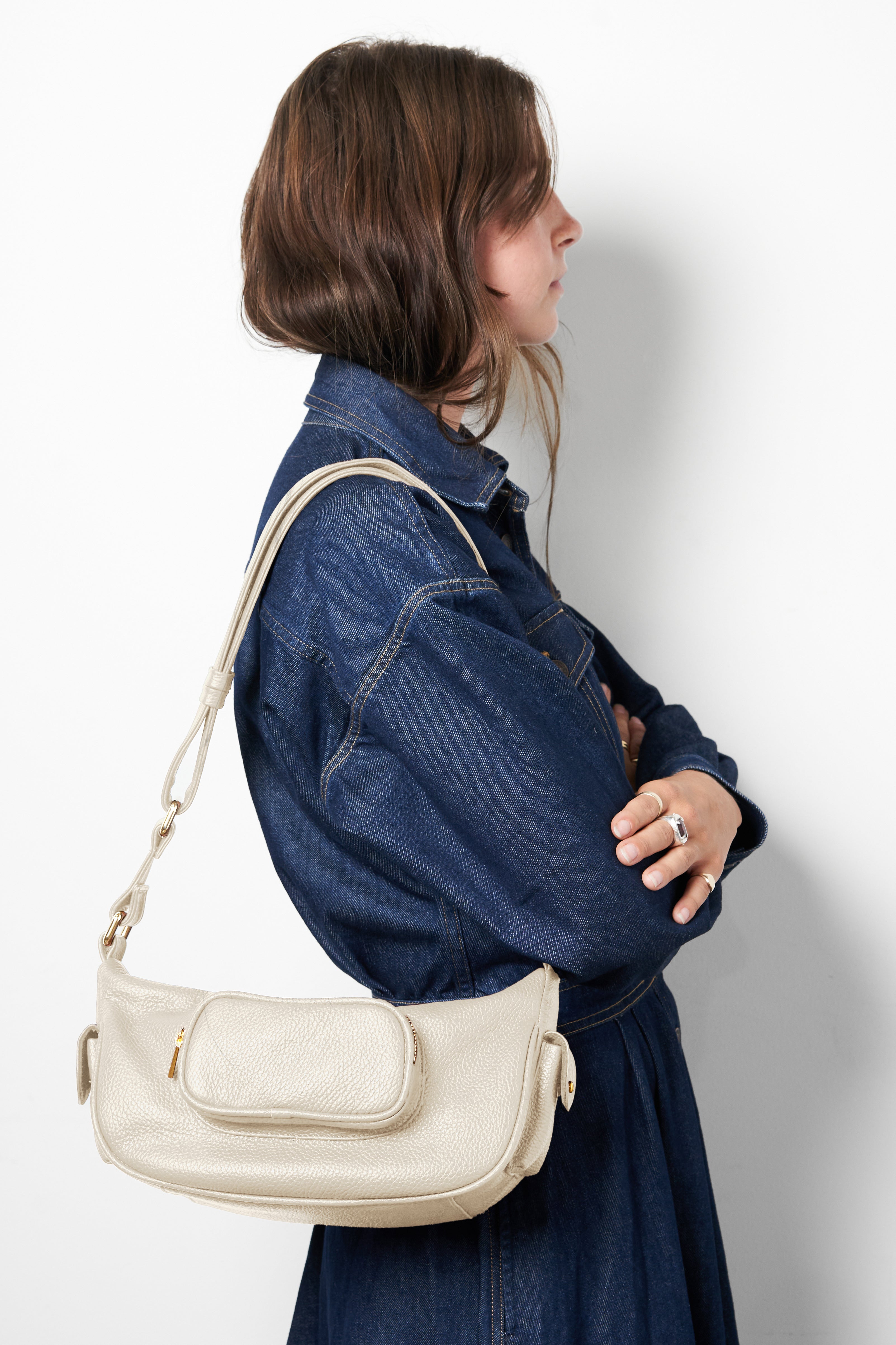 Pocket Rocket Hobo in Grain White Wash
