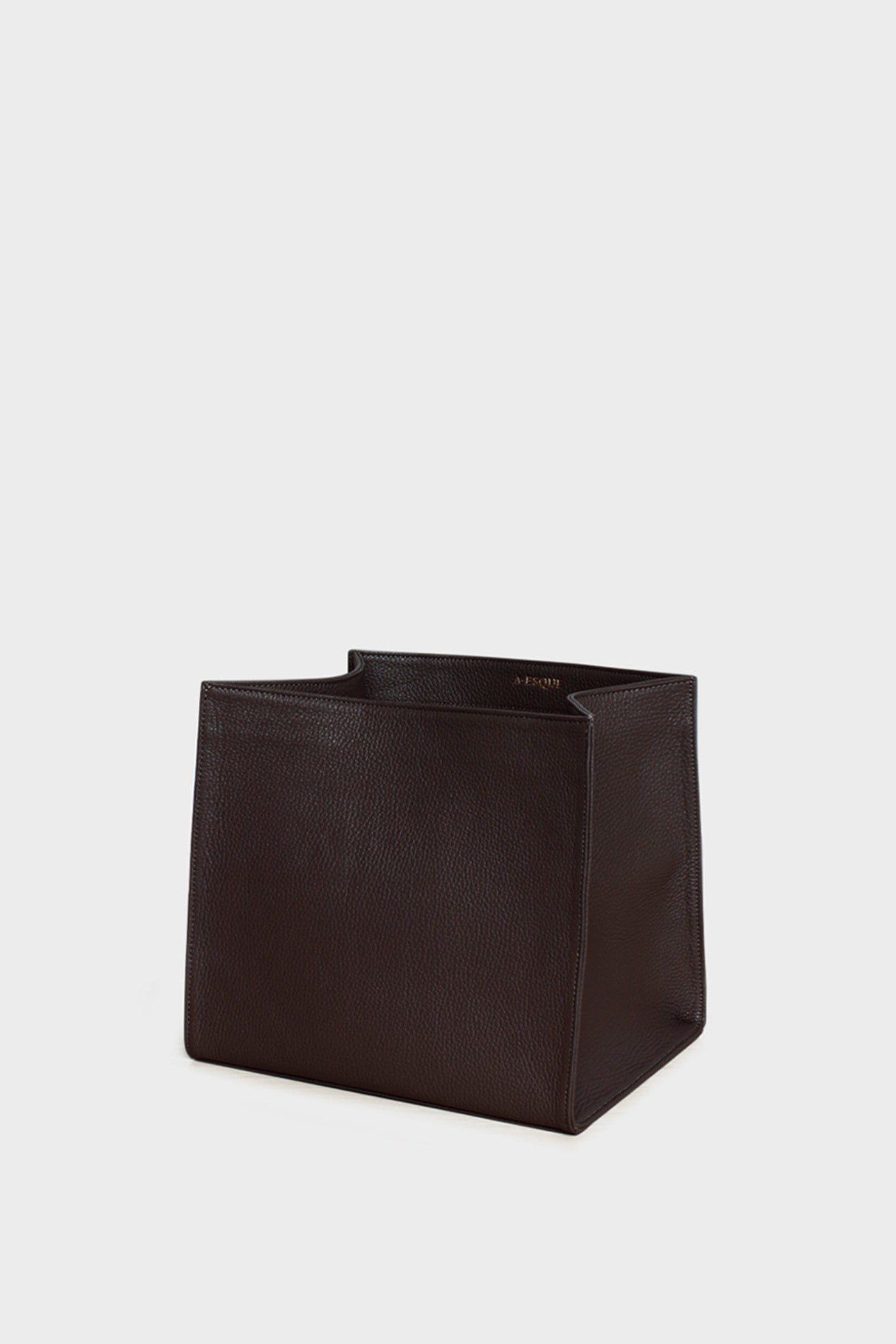 Object Box in Grain Dark Brown