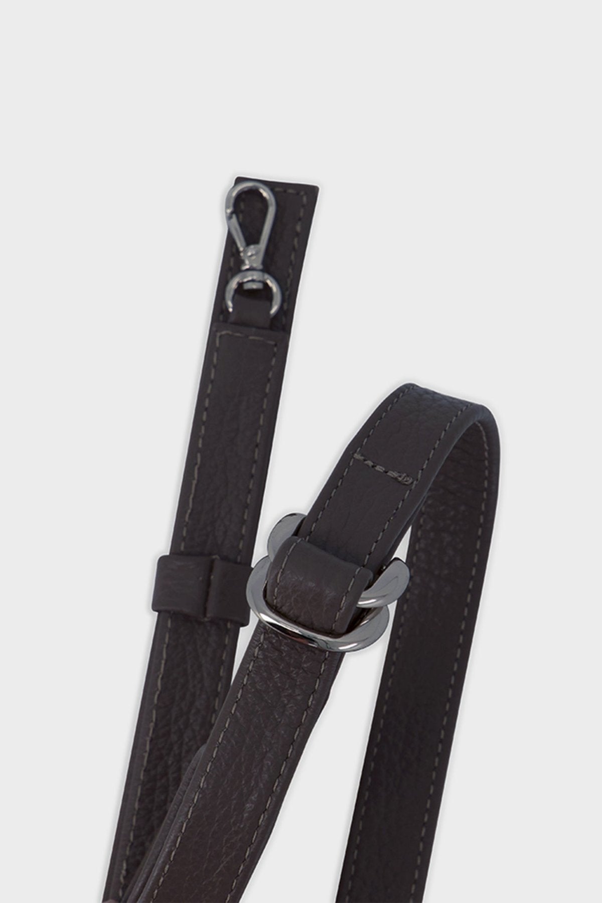 Adjustable Leather Strap Dark Brown