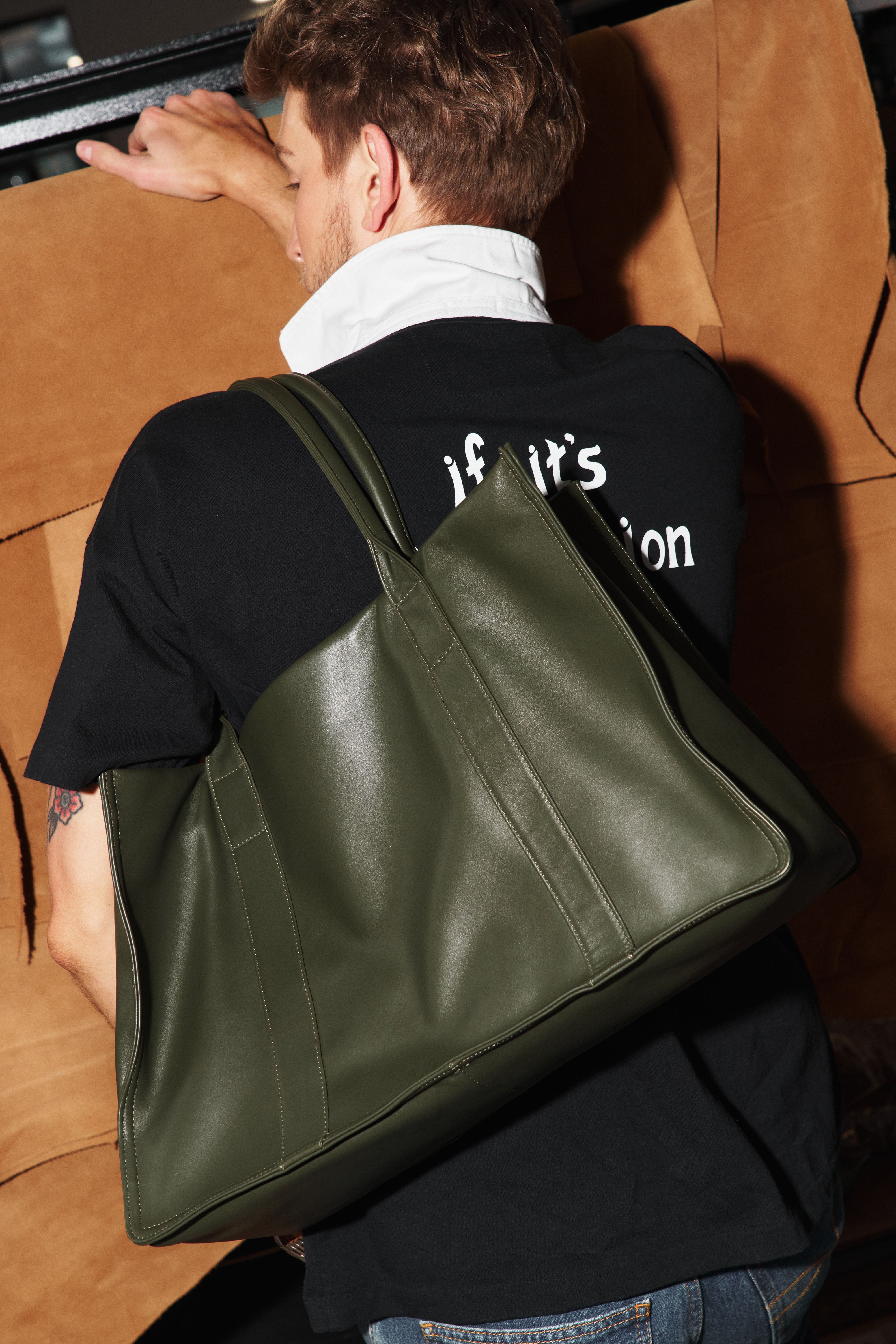 Original Grocer Tote Bag in Smooth Khaki