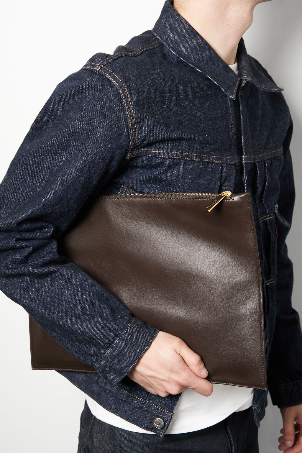 Laptop Sleeve in Smooth Dark Brown