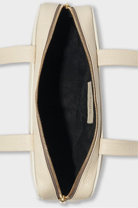 Barry Shoulder Bag in Grain White Wash