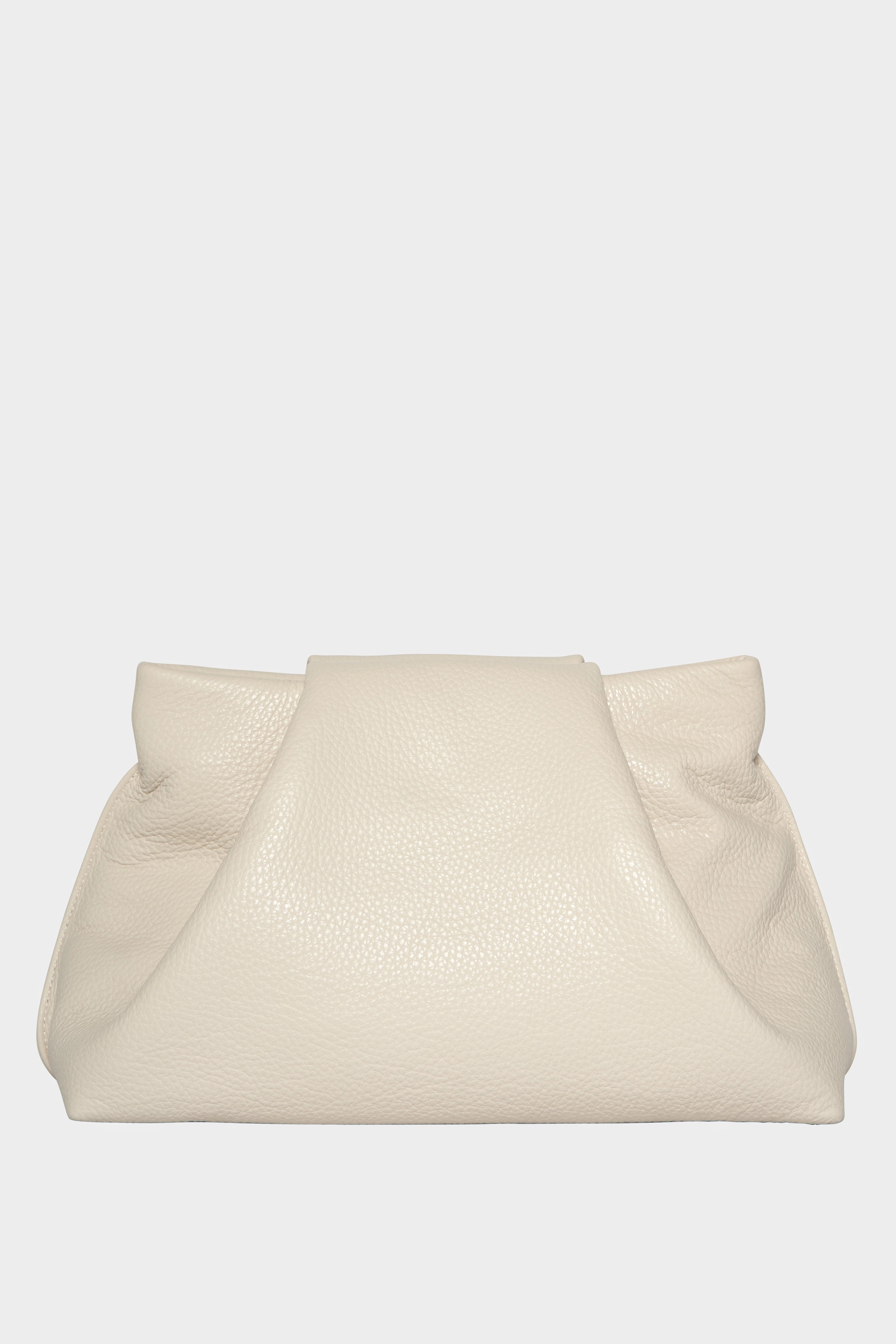 Fold Clutch in Grain White Wash