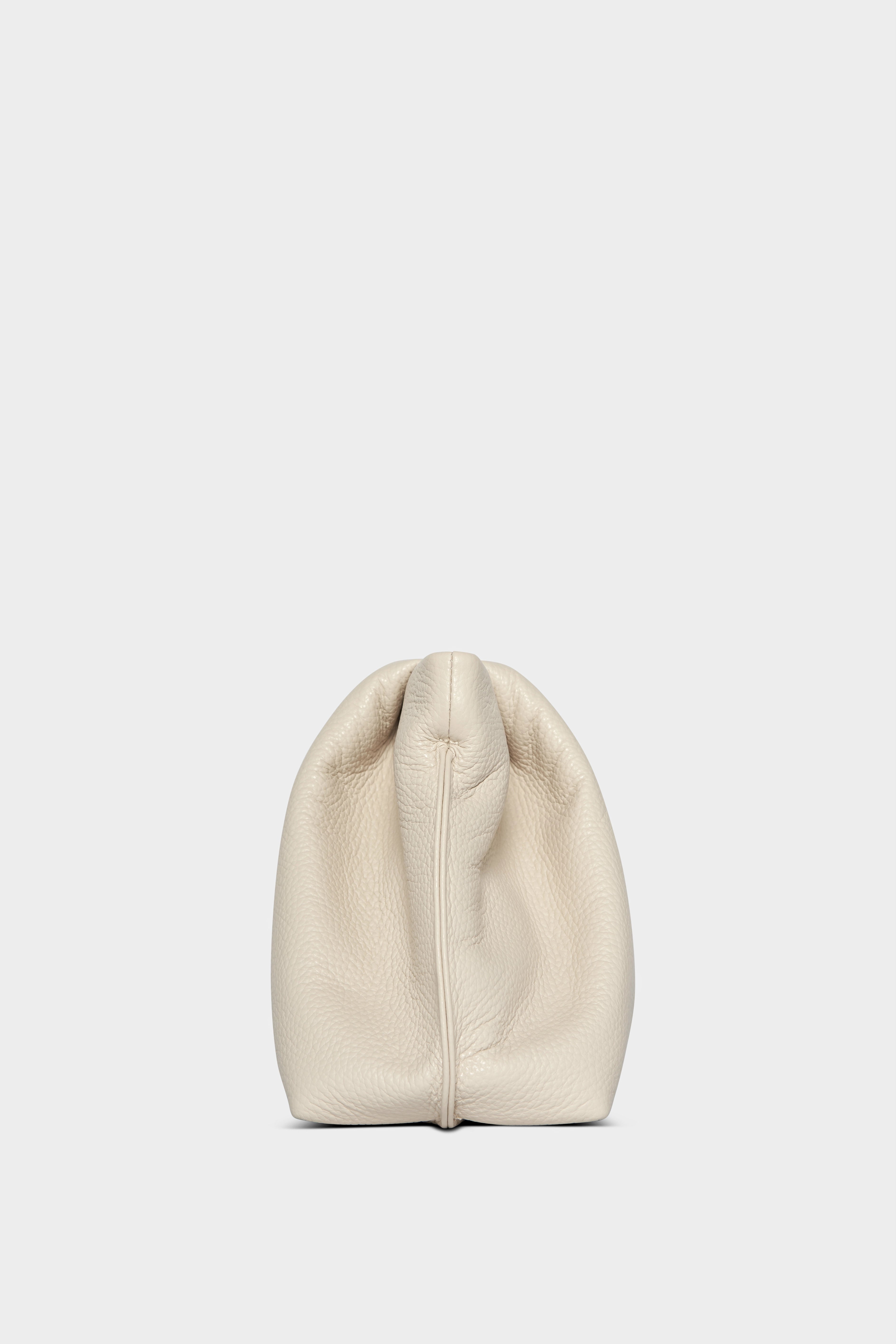 Fold Clutch in Grain White Wash