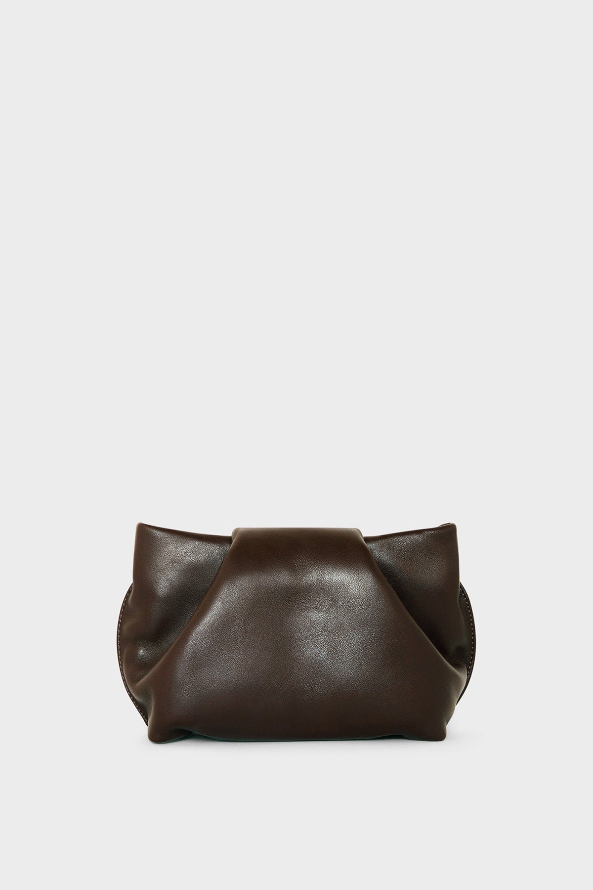 Fold Clutch Mini in Smooth Dark Brown