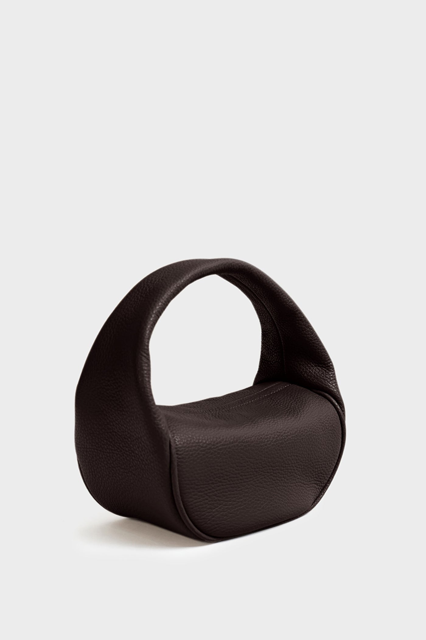 Mini Halo Bag in Grain Dark Brown