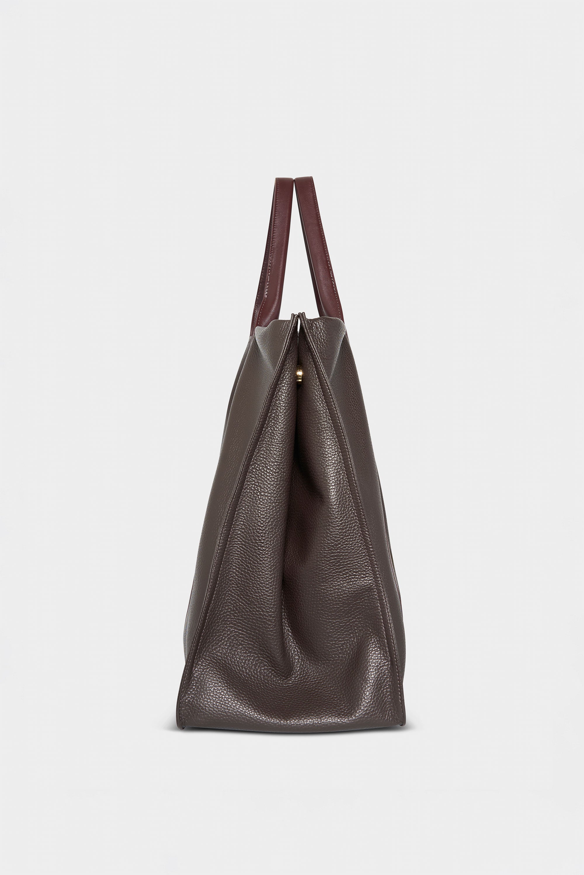 Jumbo Grocer Deluxe Tote Bag in Dark Brown