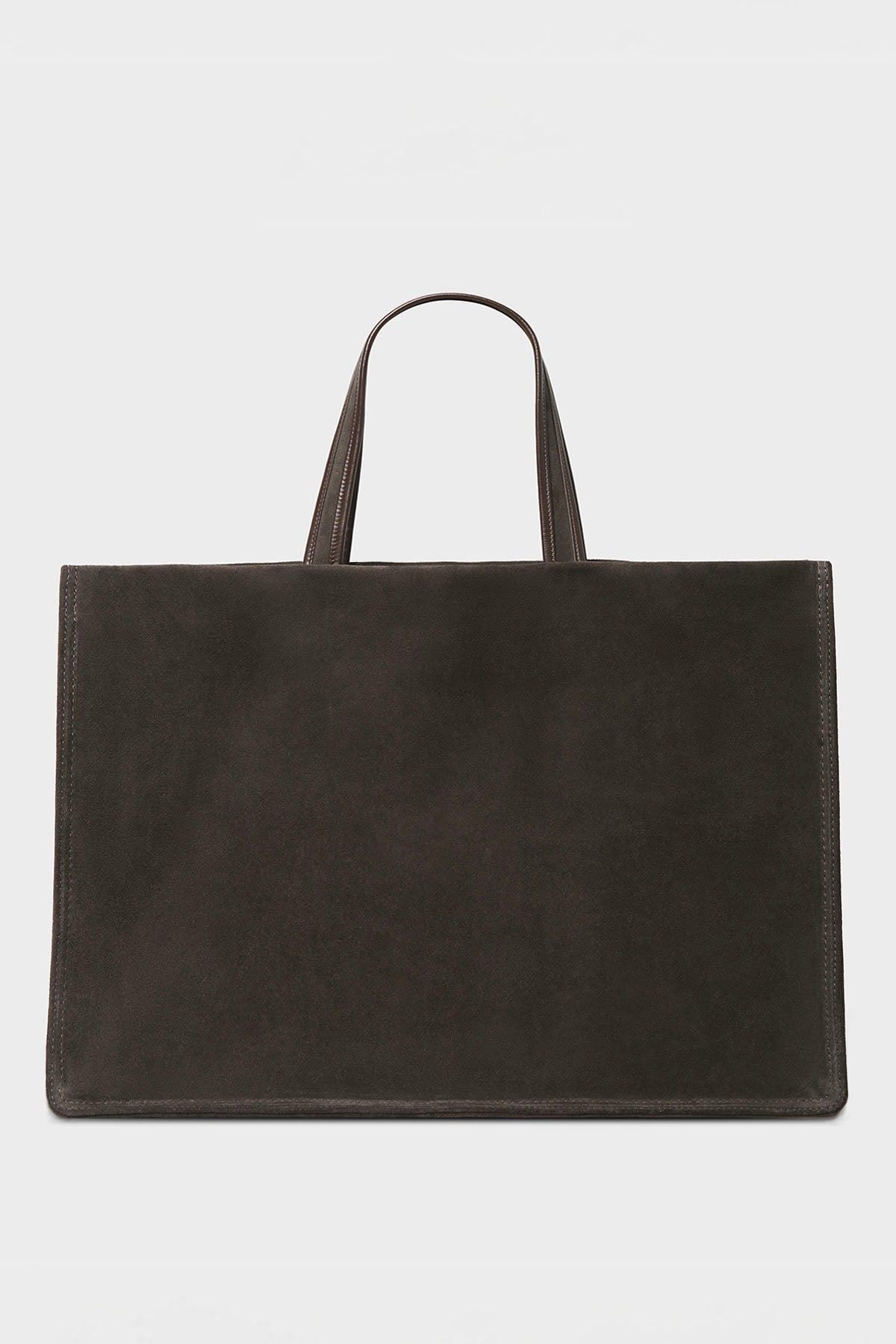 Jumbo Deluxe Tote Bag in Suede Brown