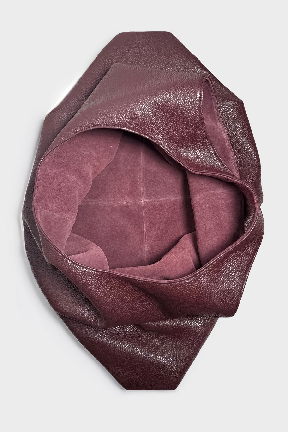 Large Triangle Sack in Grain Burgundy