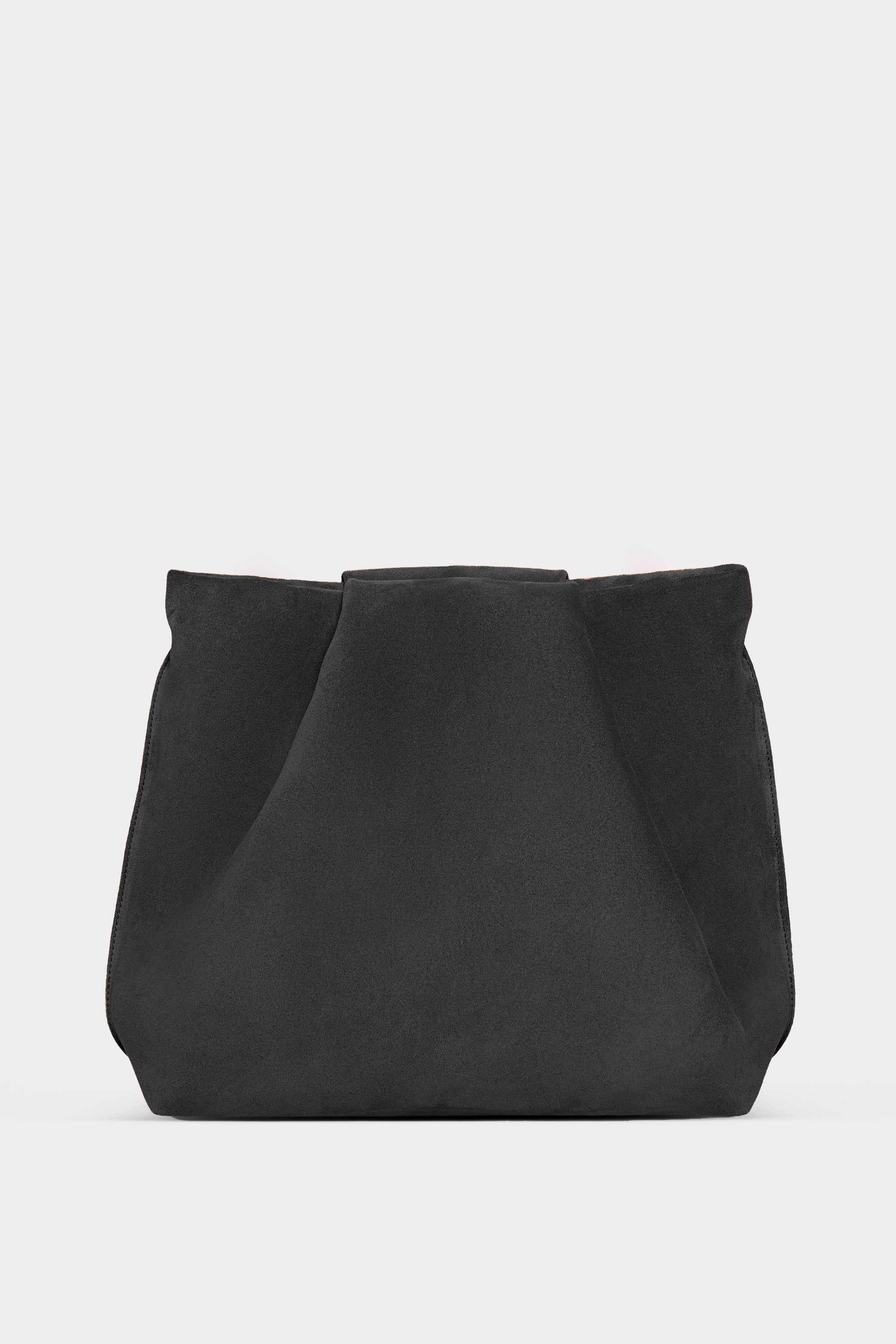 Large Fold Clutch in Suede Brown