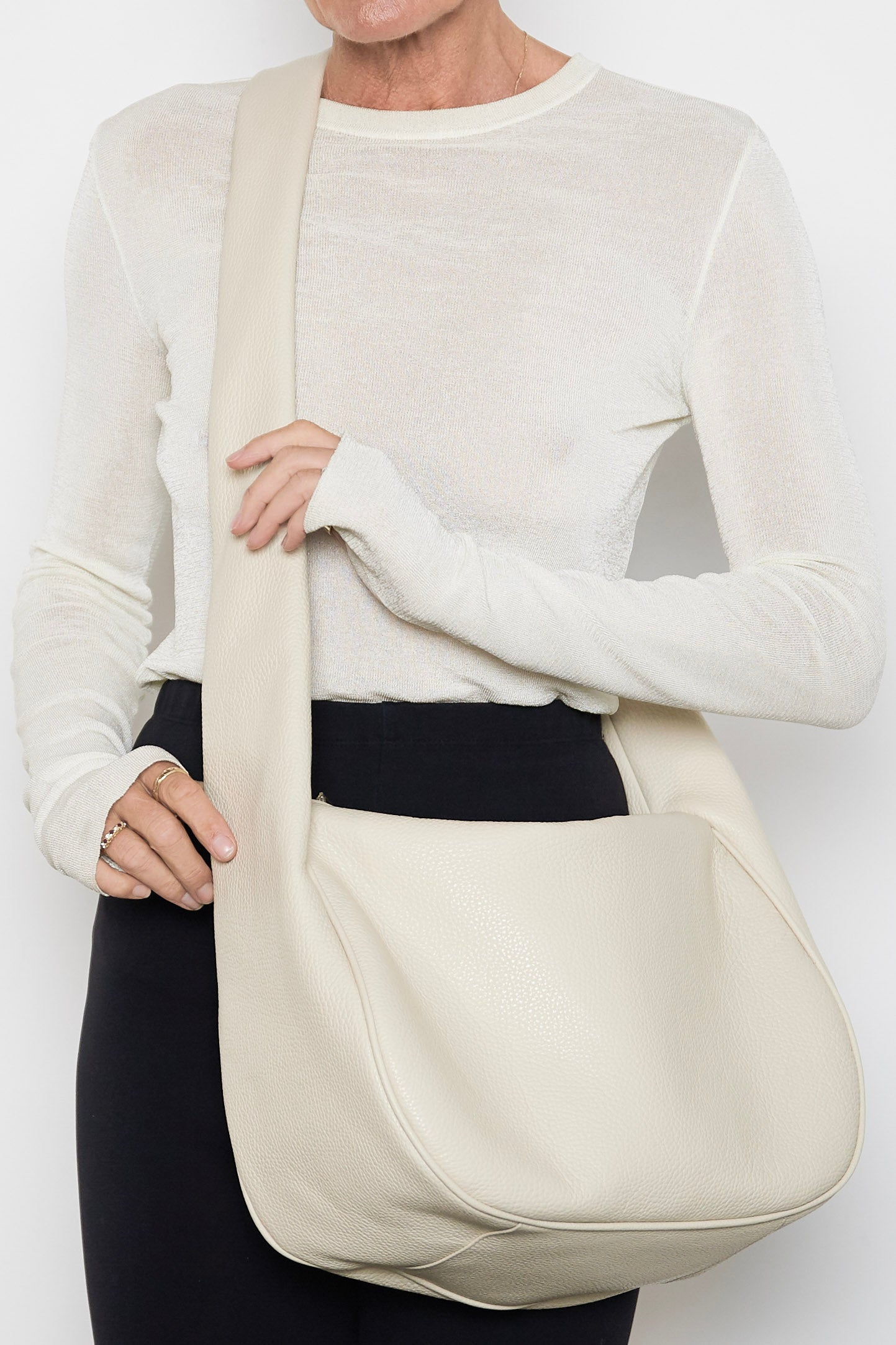 Halo Day Crossbody Bag in Grain White Wash