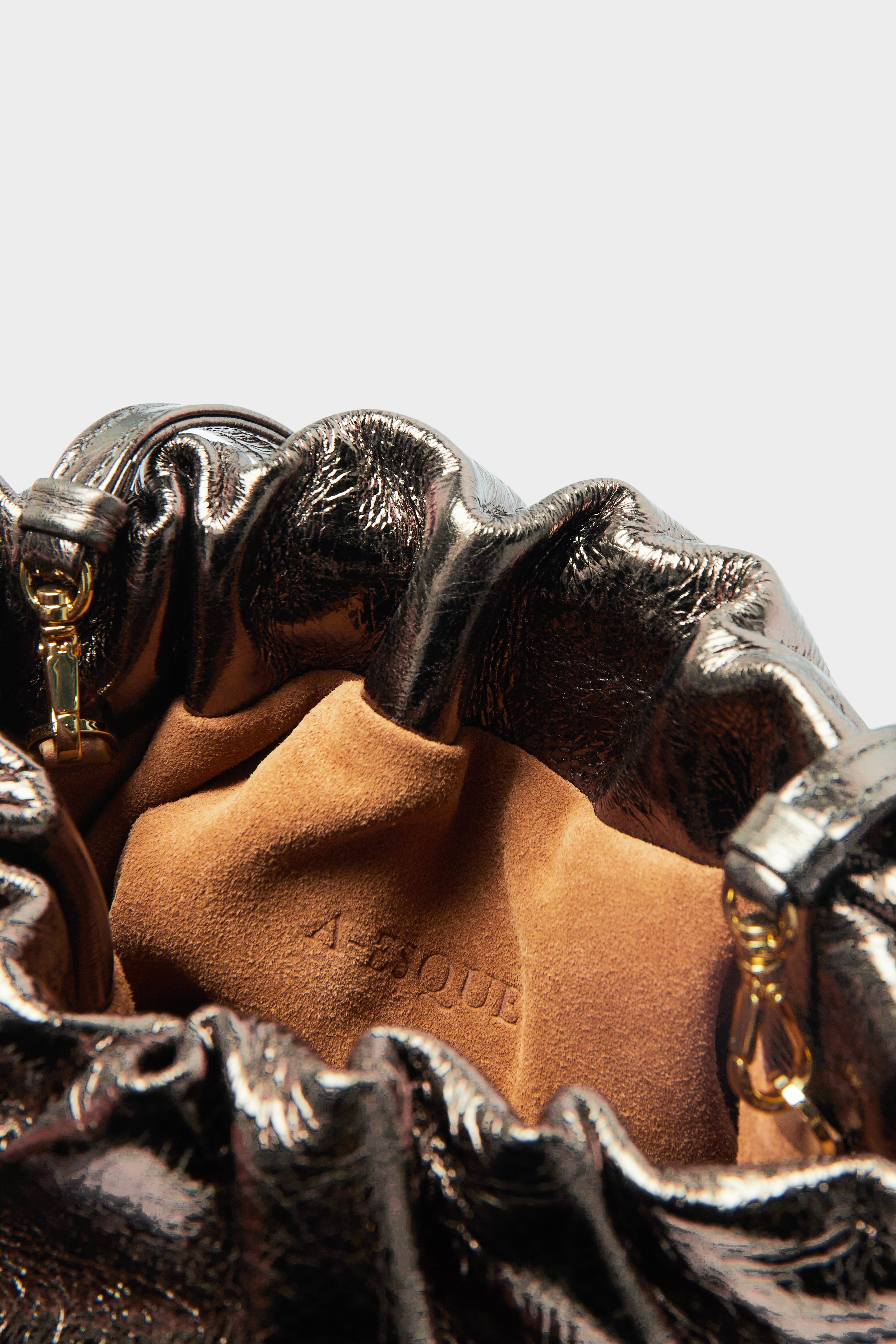 Mini Puffa in Metallic Rose