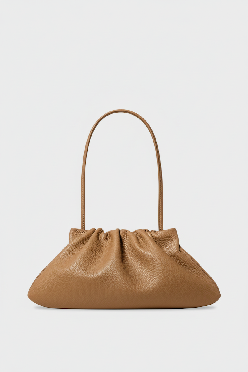 Midi Cloud Bag in Grain Latte