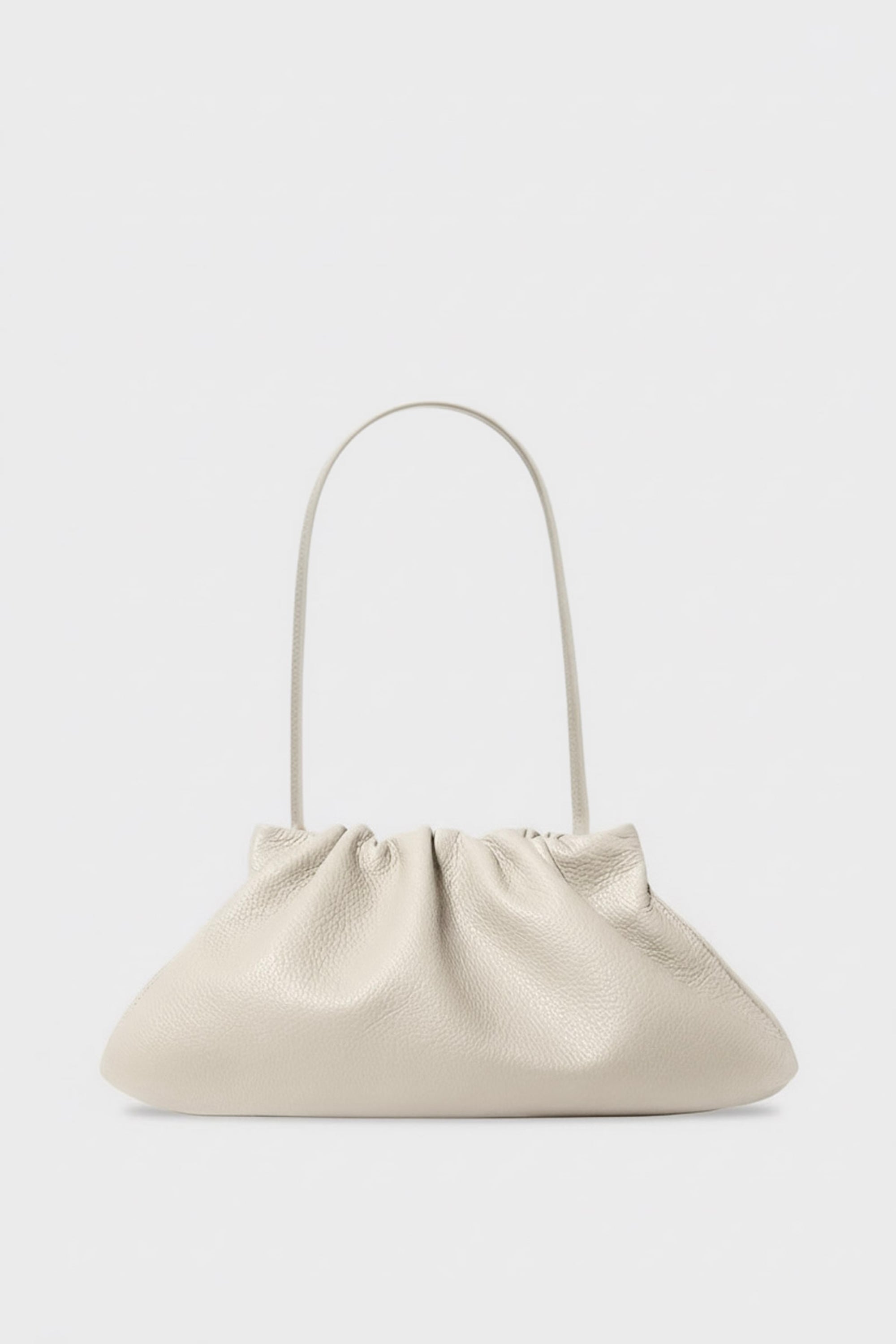 Midi Cloud Bag in Grain White Wash